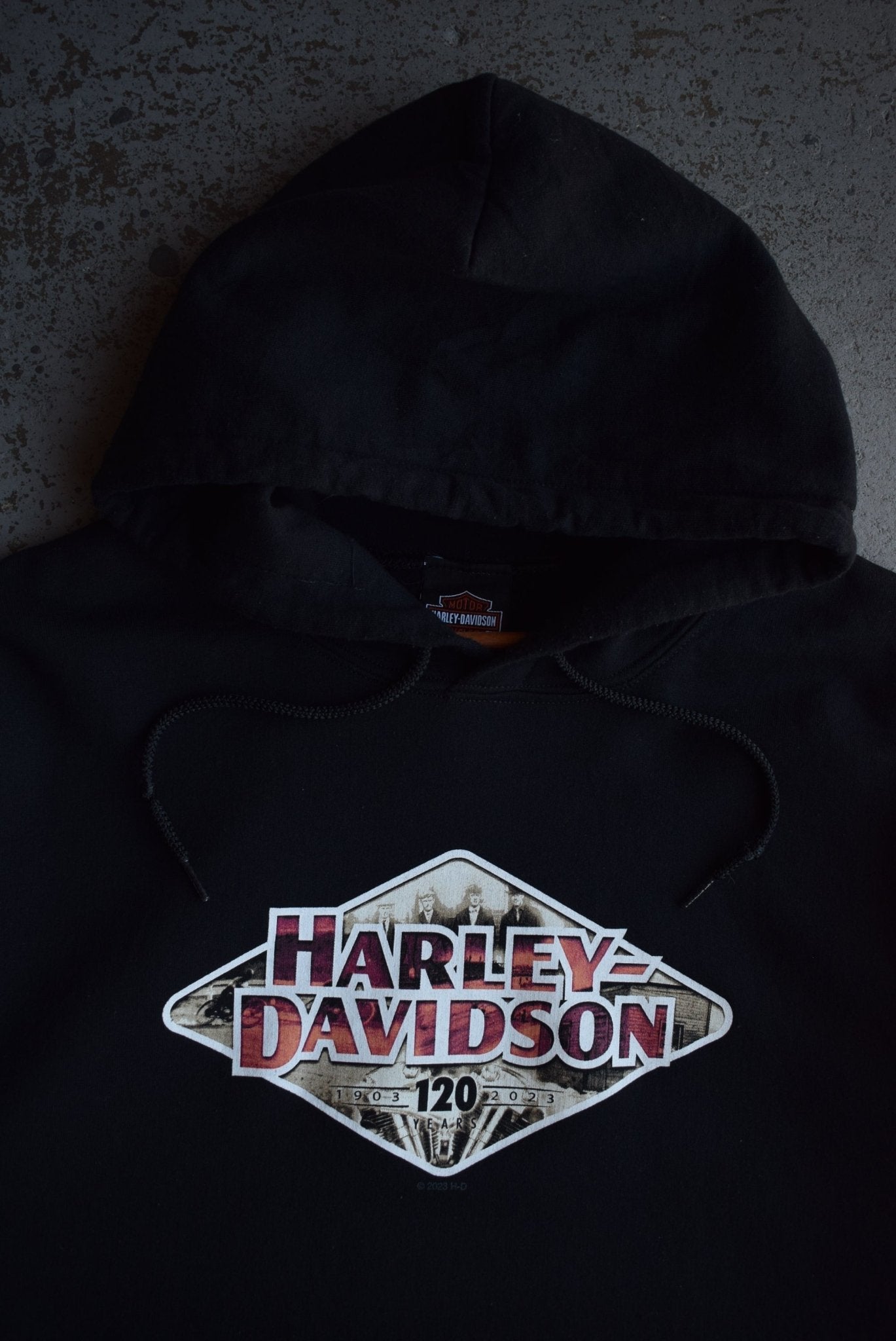 Vintage Harley Davidson Motorcycles Hoodie (XL) - Retrospective Store