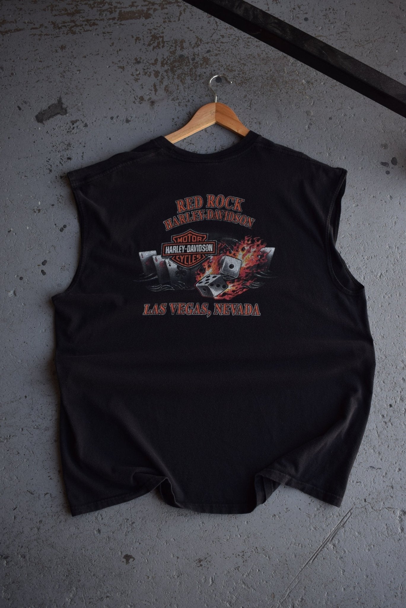 Vintage Harley Davidson Motorcycles Las Vegas Tank (XL) - Retrospective Store