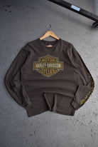 Vintage Harley Davidson Motorcycles Long Sleeve Tee (M/L) - Retrospective Store
