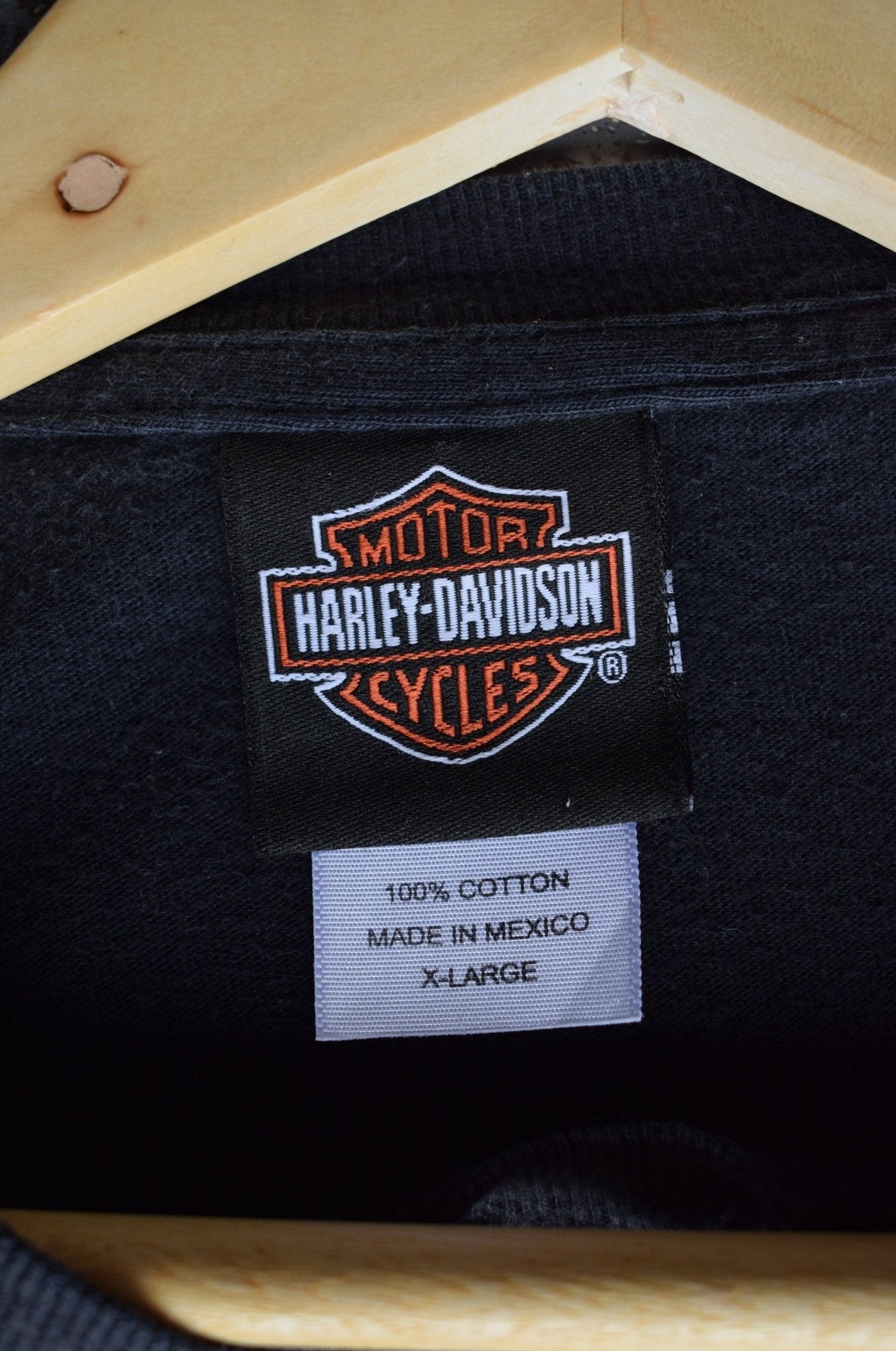 Vintage Harley Davidson Spellout Tee (XL) - Retrospective Store