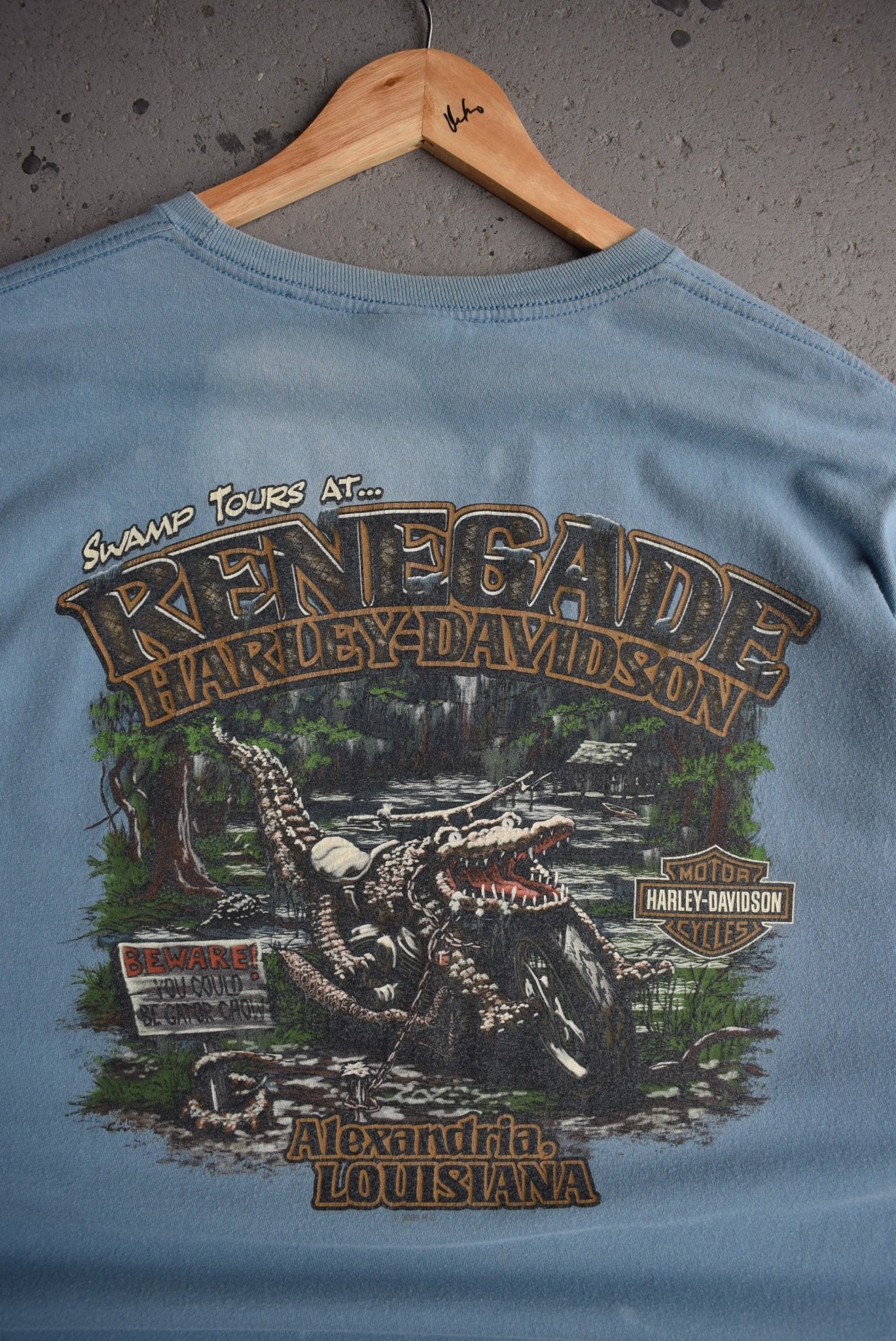 Vintage Harley Davidson 'Swamp Tours' Tee (XXL) - Retrospective Store