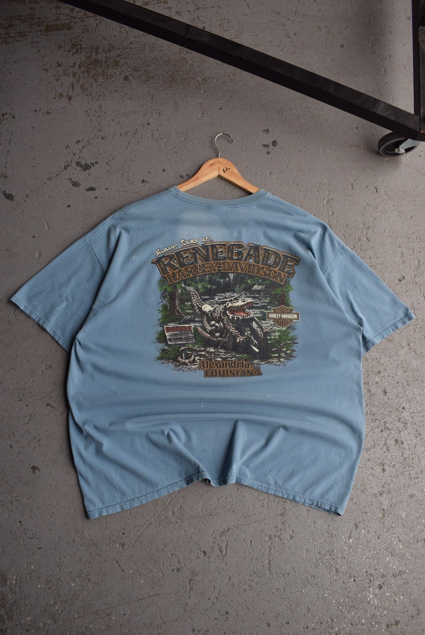 Vintage Harley Davidson 'Swamp Tours' Tee (XXL) - Retrospective Store