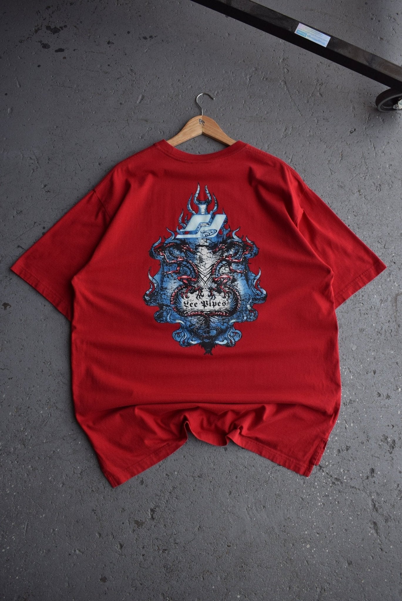 Vintage LEE Pipes Surfing Tee (XXL) - Retrospective Store