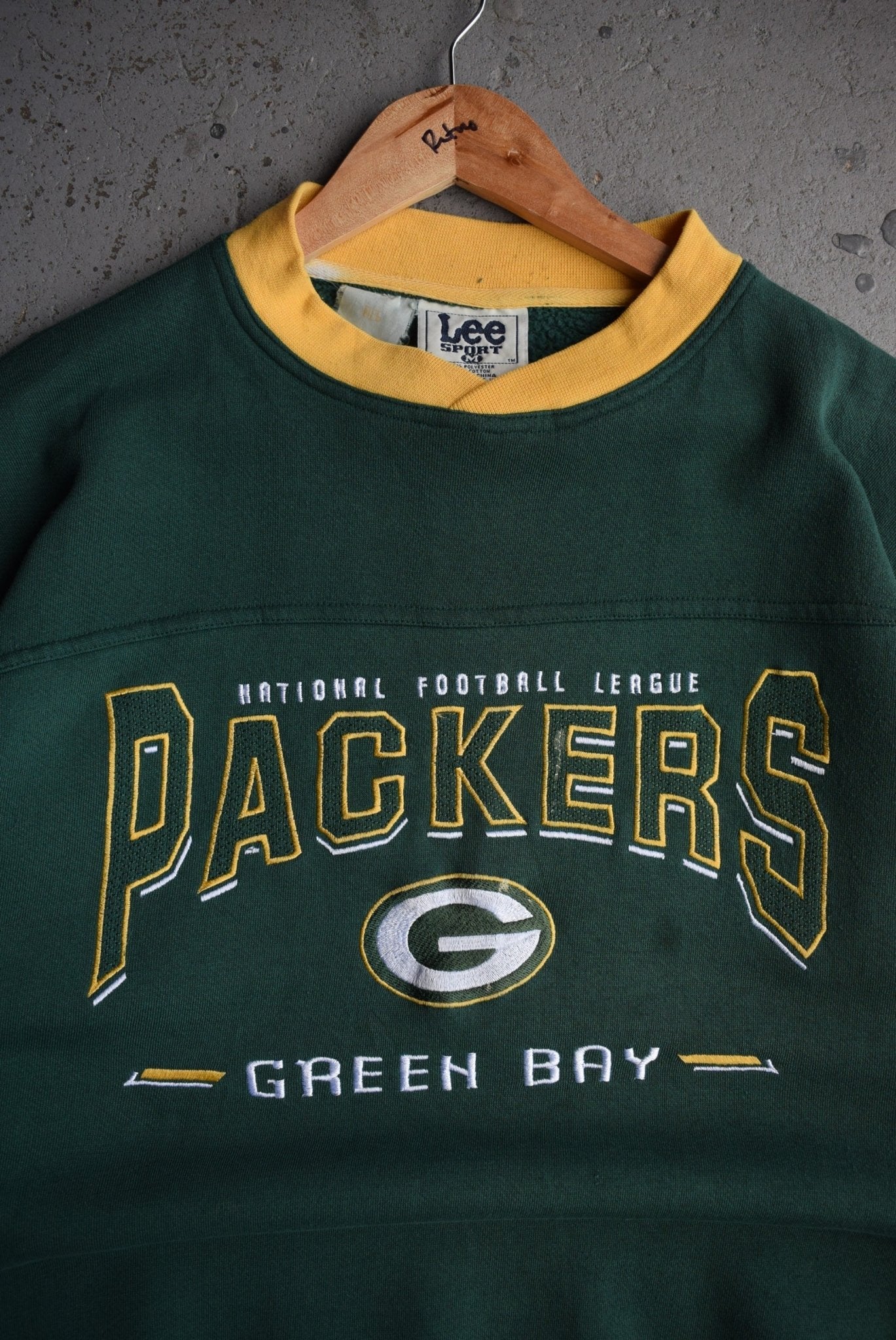 Vintage LEE Sport x NFL Green Bay Packers Embroidered Crewneck (L) - Retrospective Store