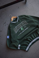 Vintage LEE Sports x Michigan State University Embroidered Crewneck (L/XL) - Retrospective Store