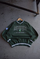 Vintage LEE Sports x Michigan State University Embroidered Crewneck (L/XL) - Retrospective Store