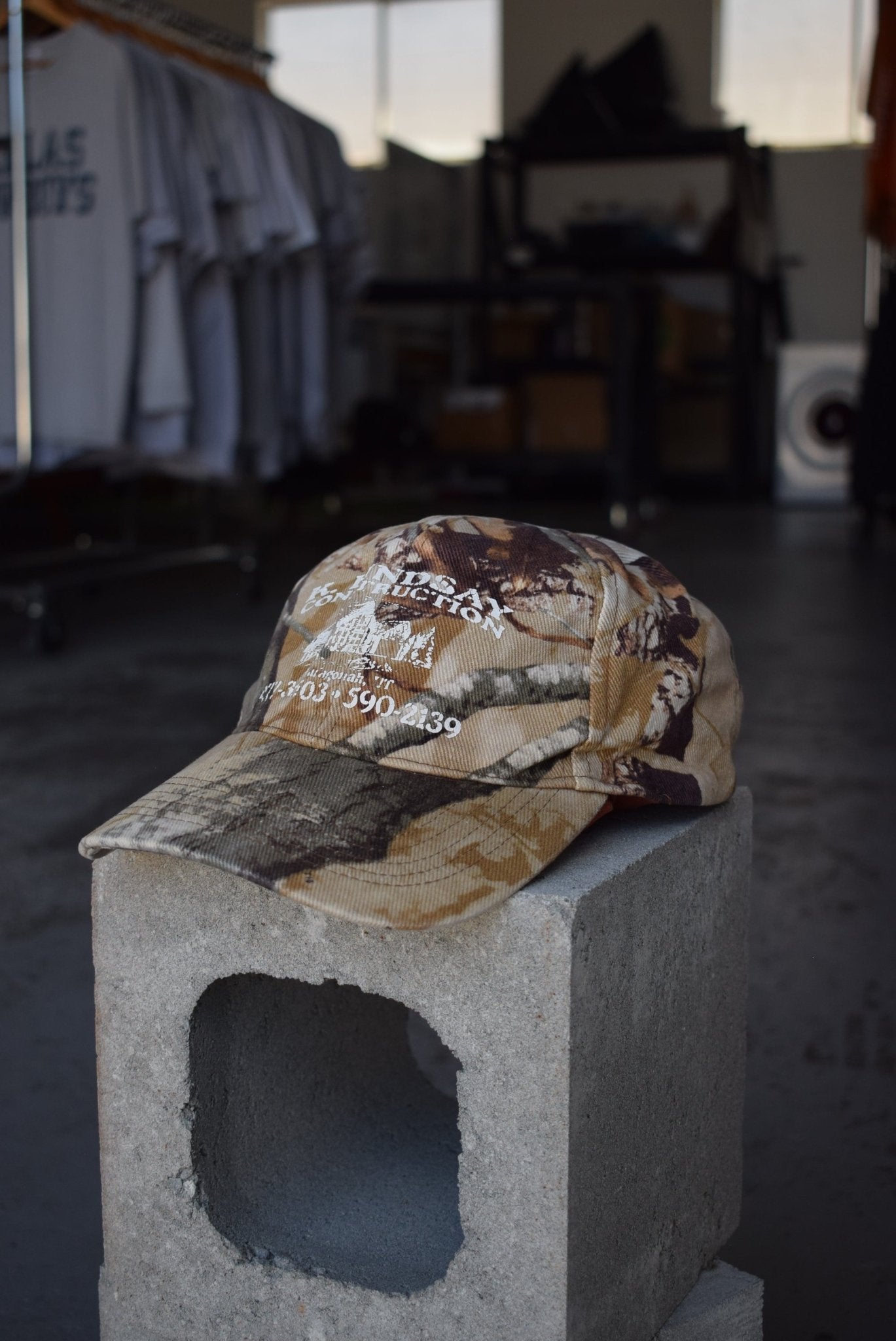 Vintage Lindsay Contruction Real Tree Hat - Retrospective Store