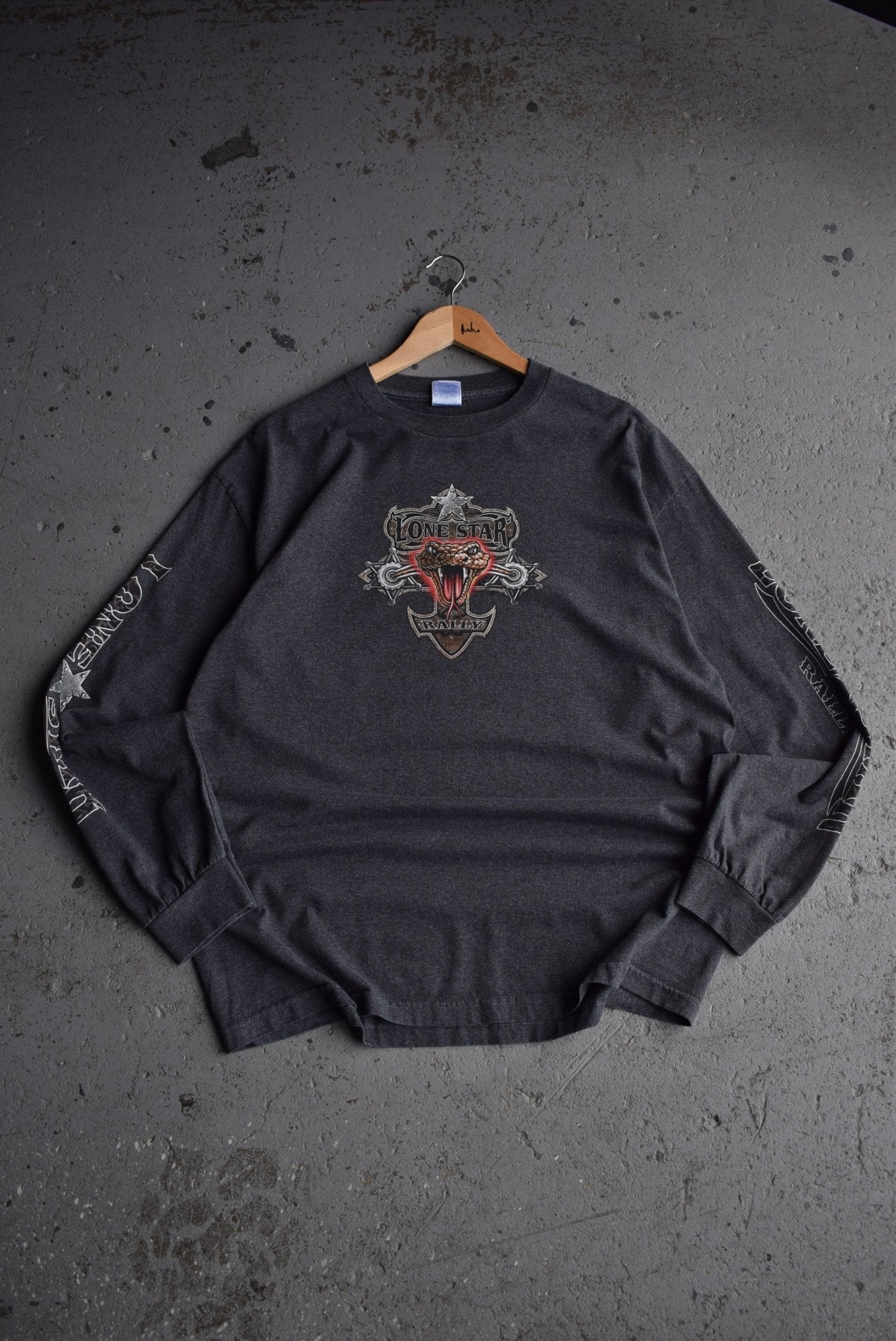 Vintage Lone Star Rally Long Sleeve Tee (XL) - Retrospective Store