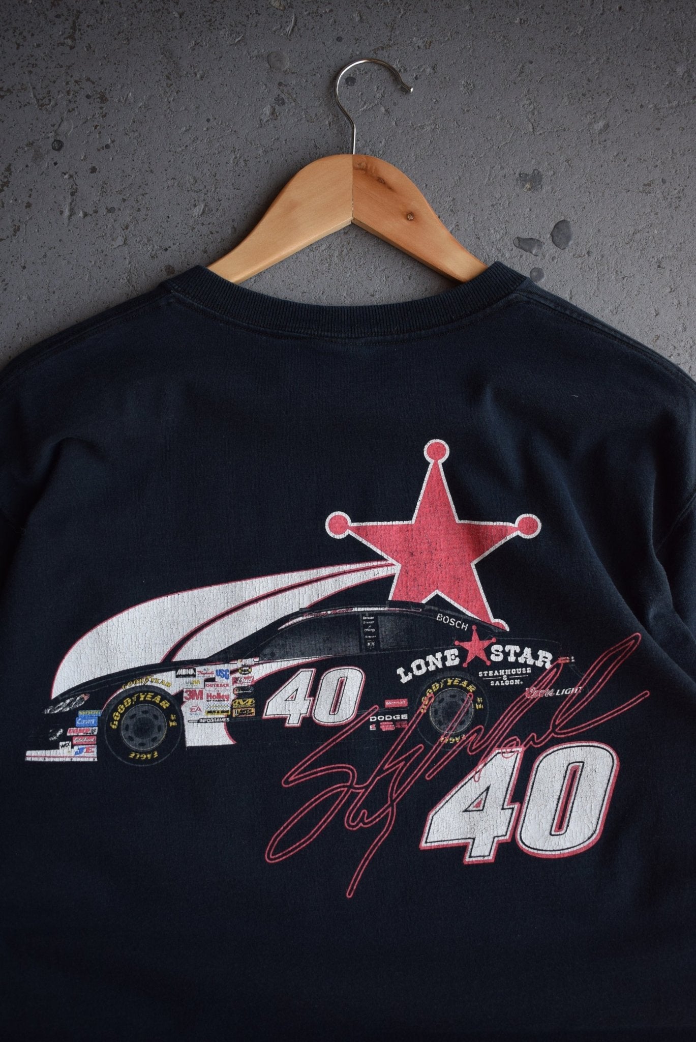 Vintage Lone Star Saloon Racing Tee (M) - Retrospective Store