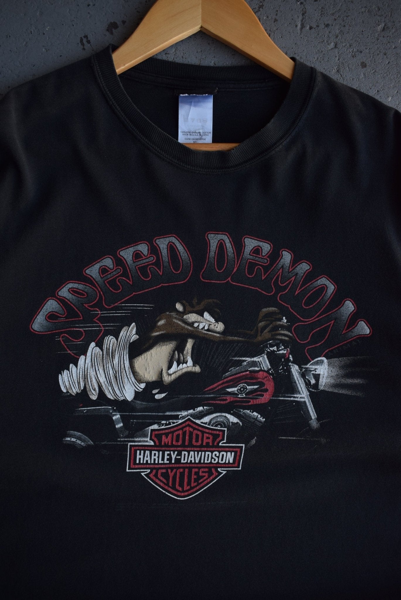 Vintage Looney Tunes x Harley Davidson Motorcycles Long Sleeve Tee (XL) - Retrospective Store