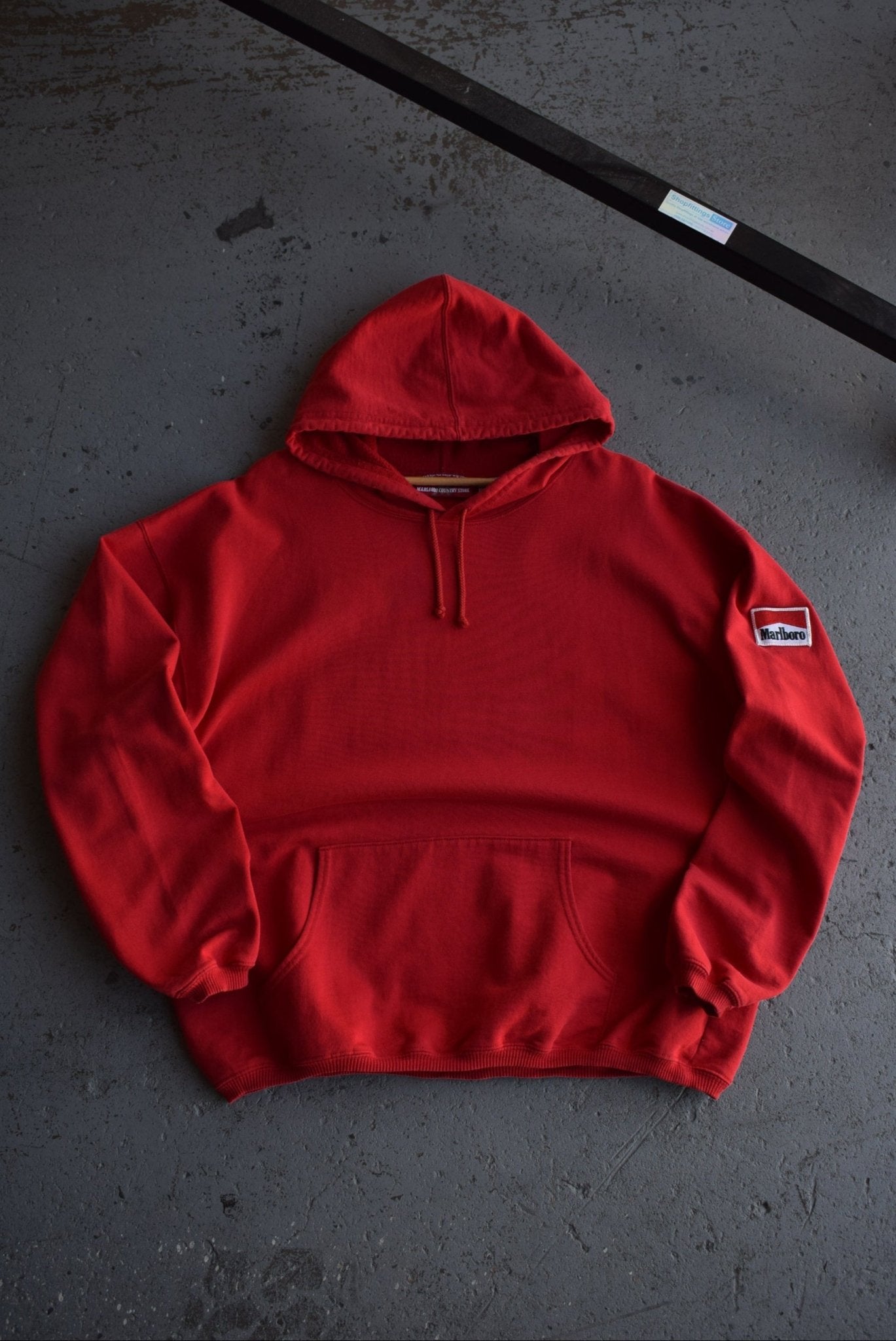 Vintage Marlboro Classic Logo Embroidered Hoodie (XL) - Retrospective Store