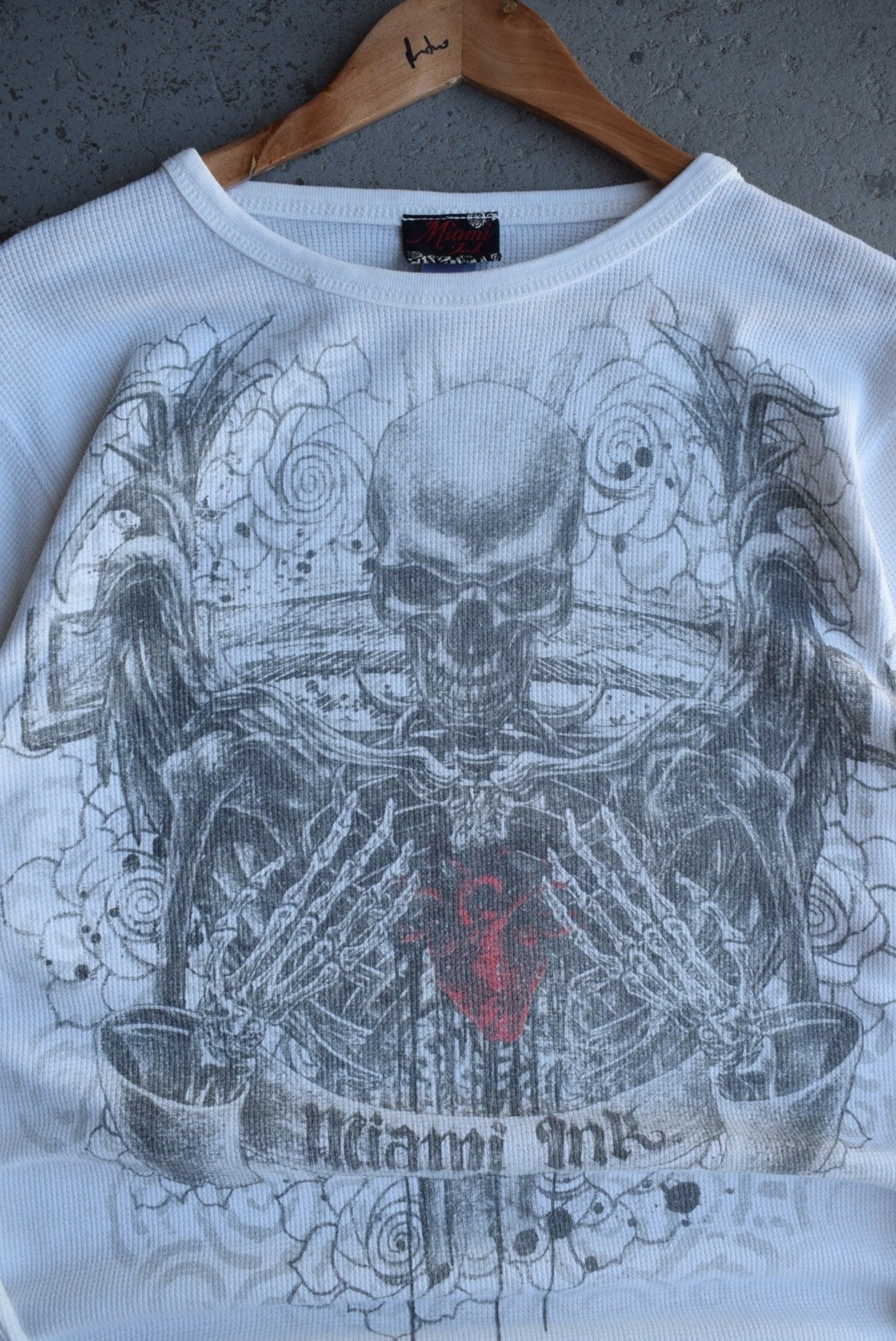 Vintage Miami Ink Long Sleeve Tee (L) - Retrospective Store