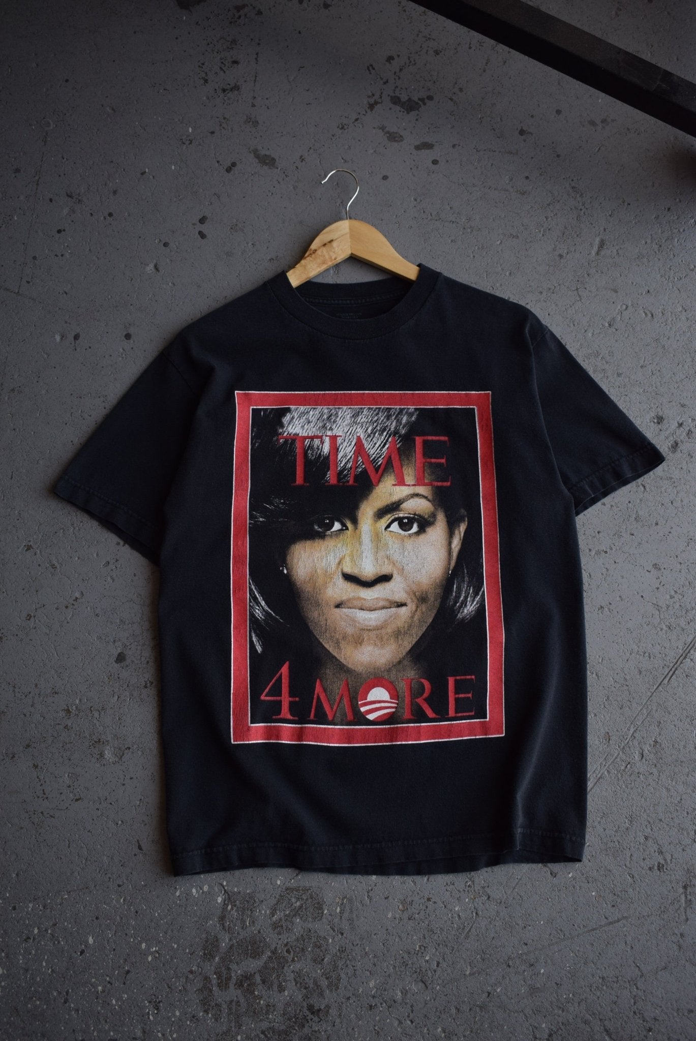 Vintage Michelle Obama 'Time 4 More' Tee (L) - Retrospective Store