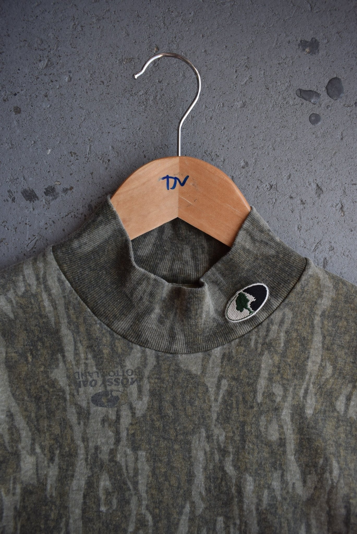 Vintage Mossy Oak Classic Logo Embroidered Mockneck (M) - Retrospective Store
