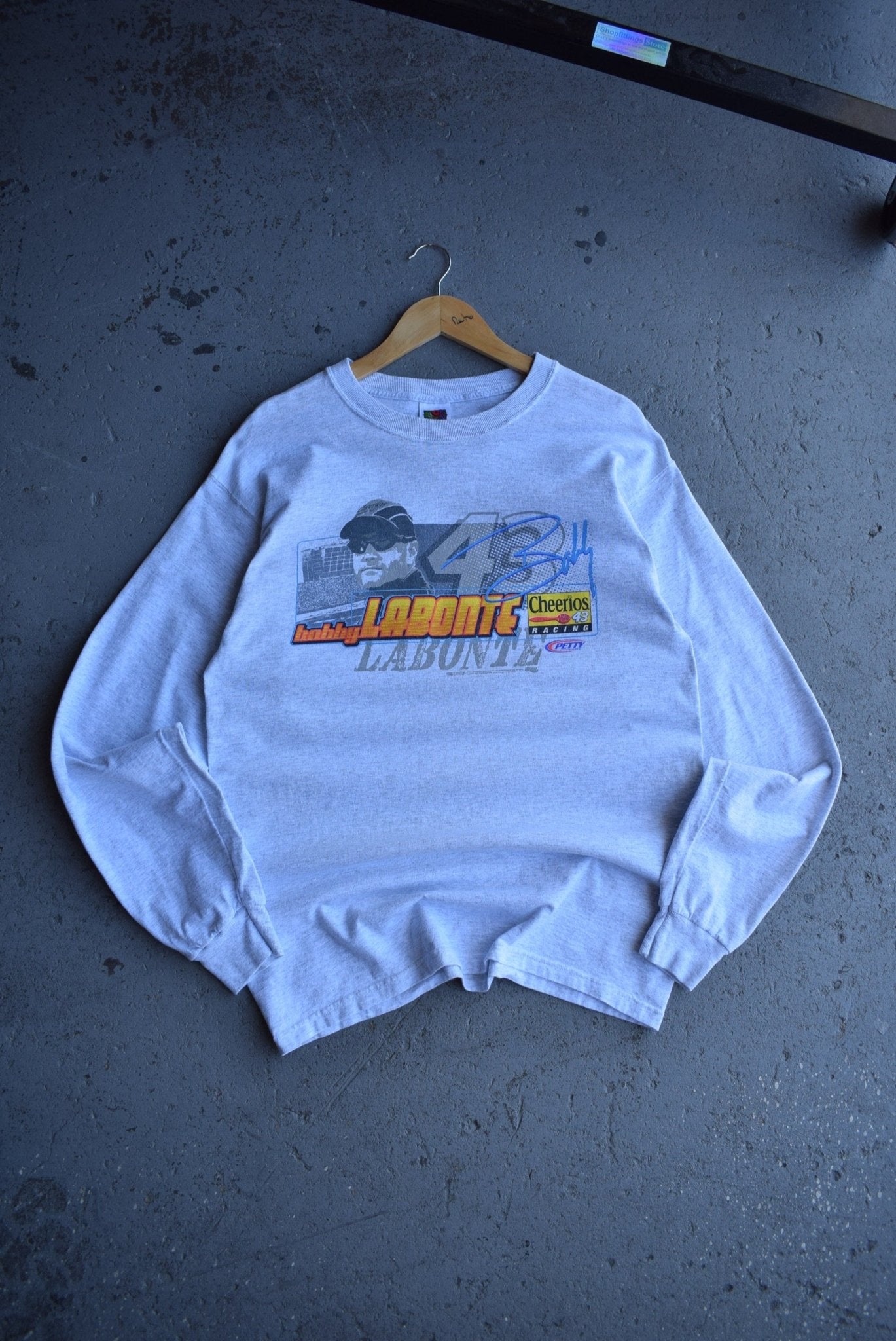 Vintage NASCAR Bobby Labonte Long Sleeve Tee (L) - Retrospective Store
