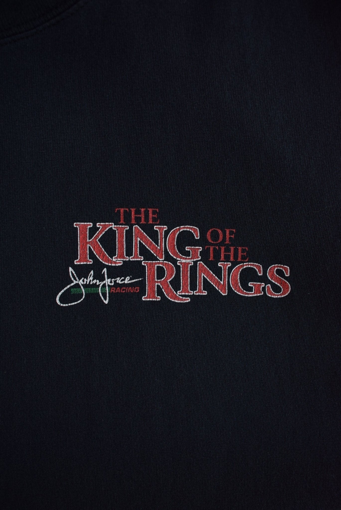 Vintage NASCAR John Force 'The King of the Rings' Racing Tee (XL/XXL) - Retrospective Store