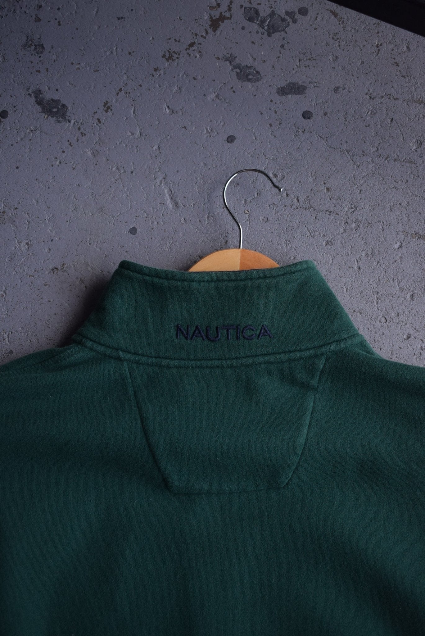 Vintage Nautica Classic Logo Embroidered Quarter Zip (L) - Retrospective Store