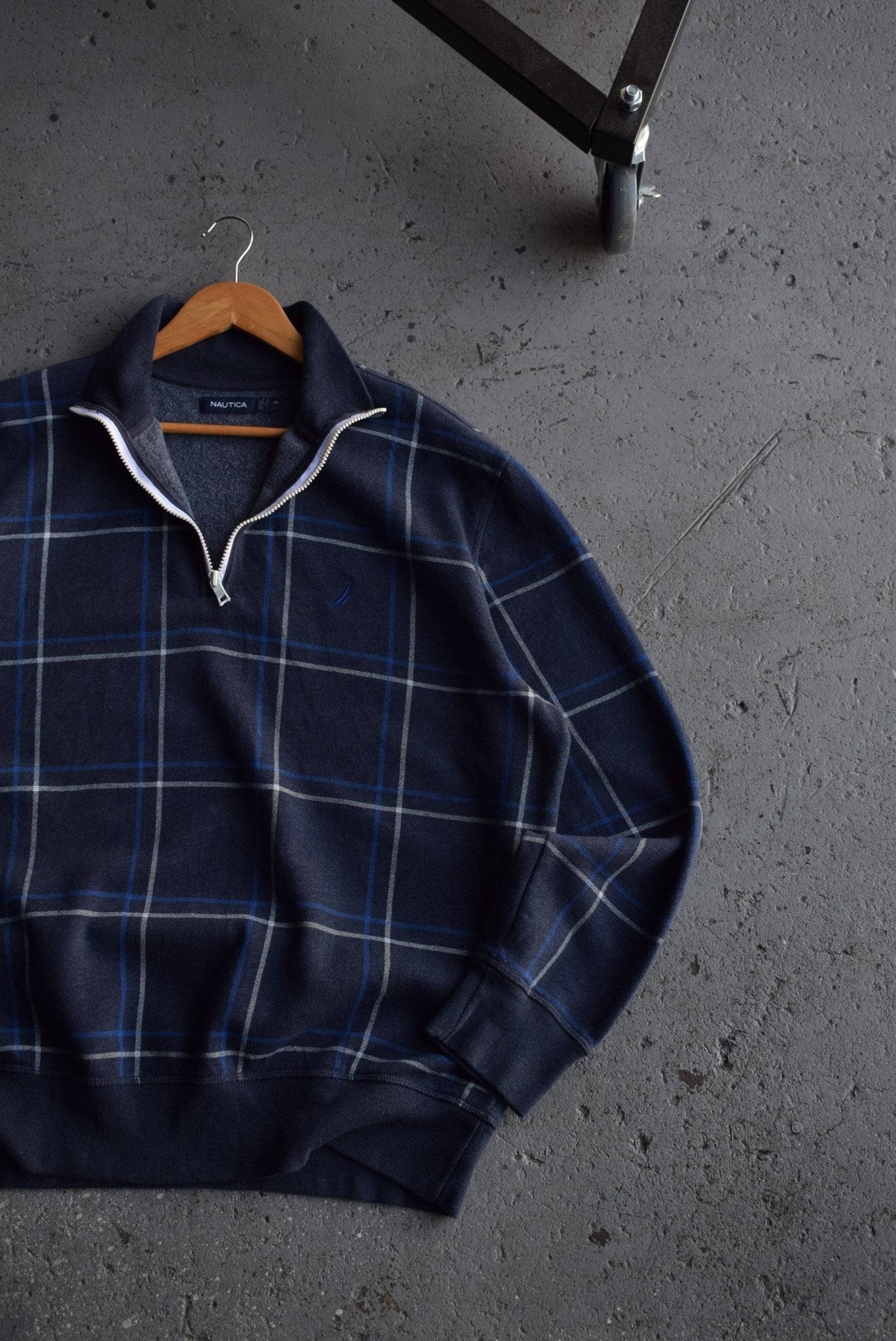 Vintage Nautica Classic Logo Quarter Zip (XL) - Retrospective Store
