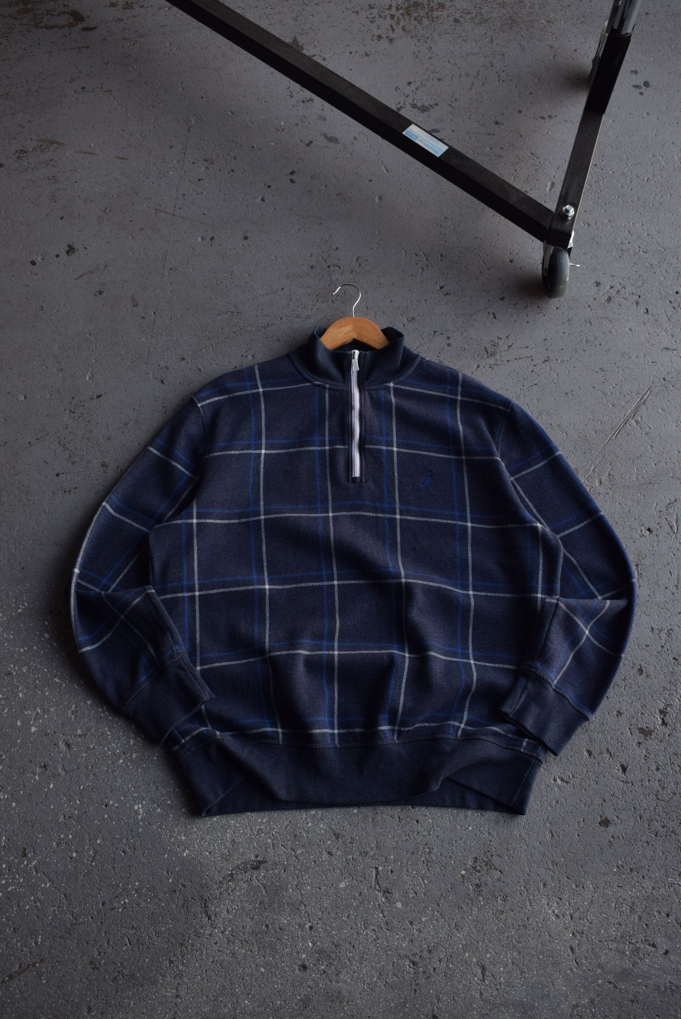 Vintage Nautica Classic Logo Quarter Zip (XL) - Retrospective Store