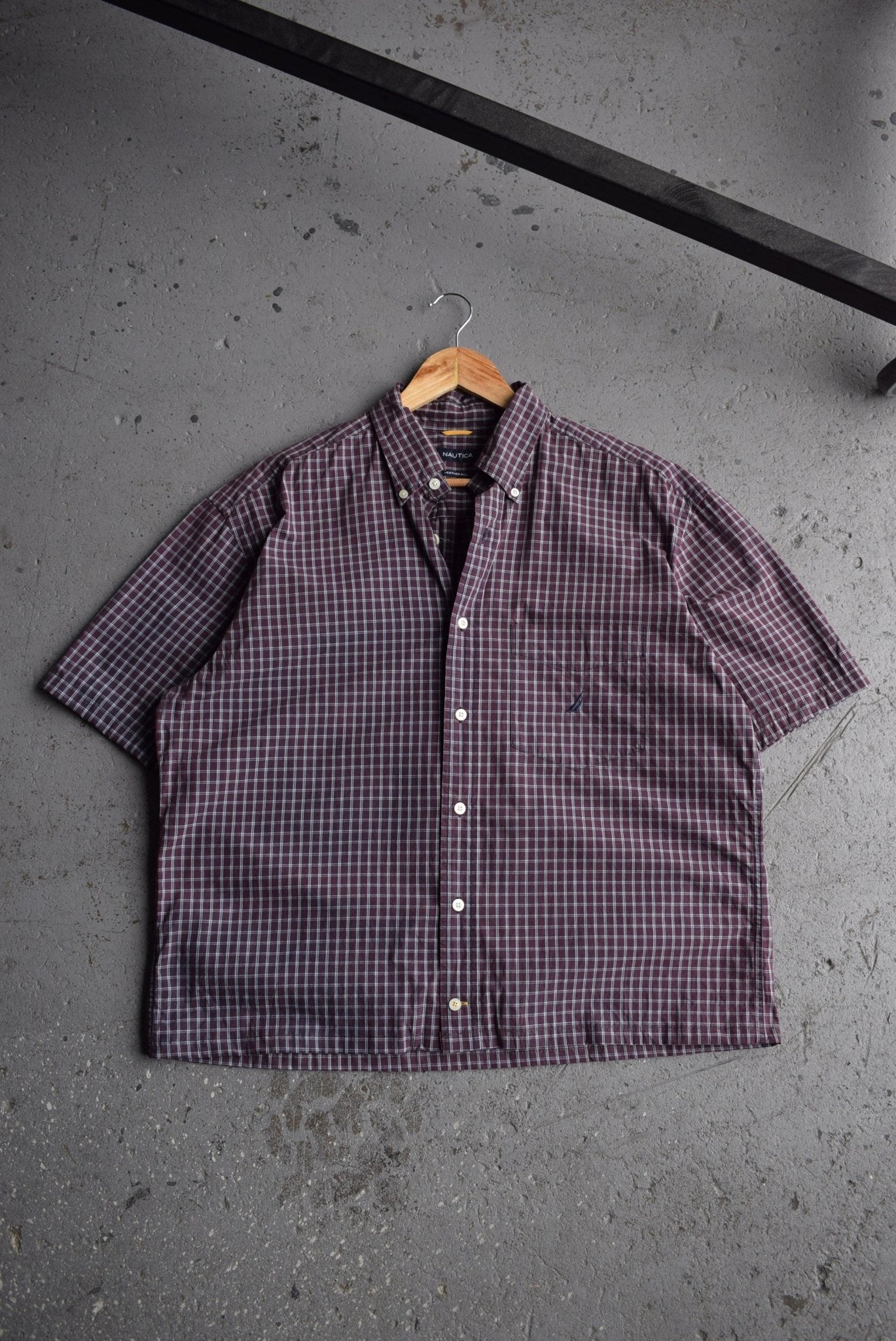 Vintage Nautica Cropped Button Up (L) - Retrospective Store