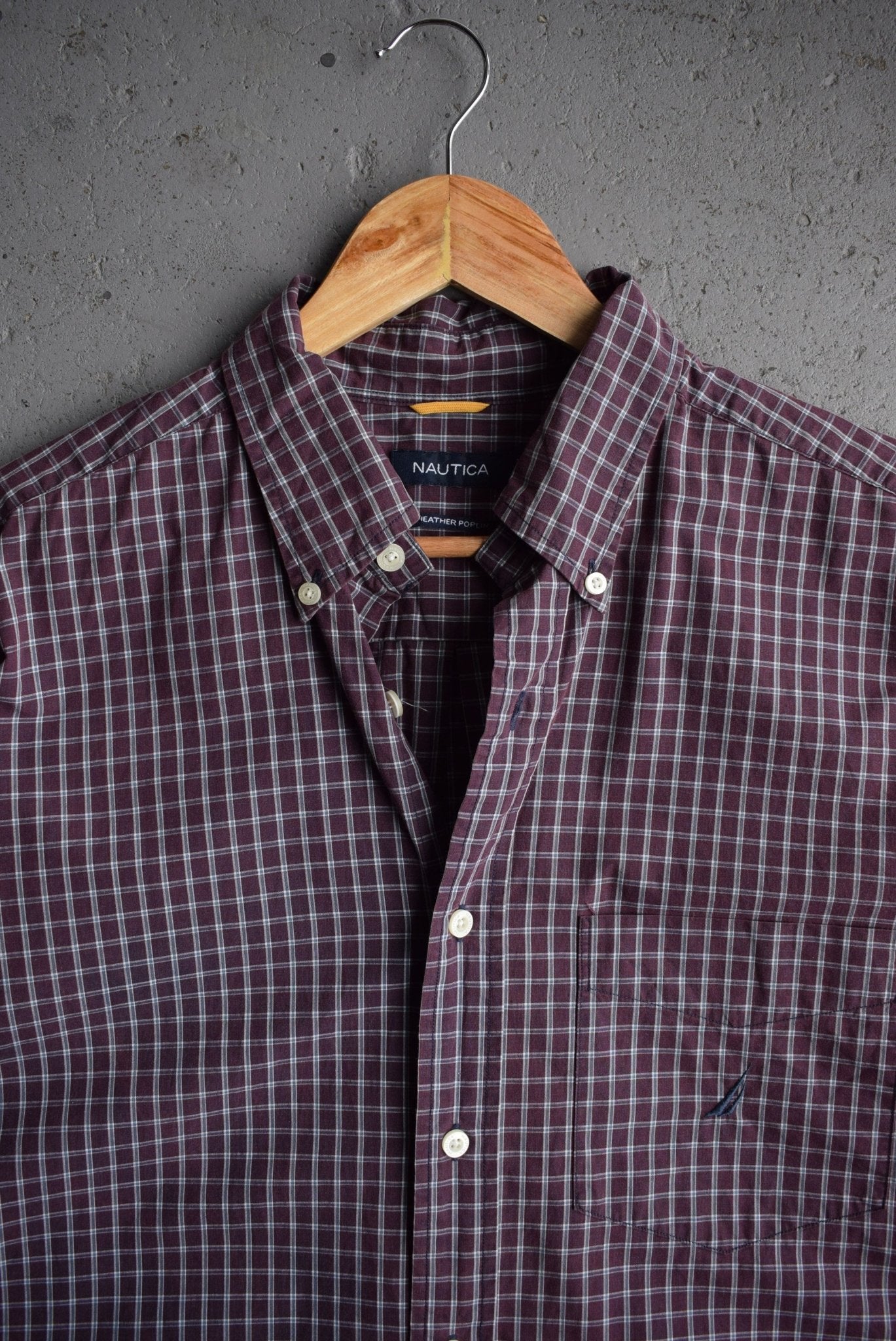 Vintage Nautica Cropped Button Up (L) - Retrospective Store