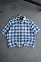 Vintage Nautica Cropped Button Up (M) - Retrospective Store