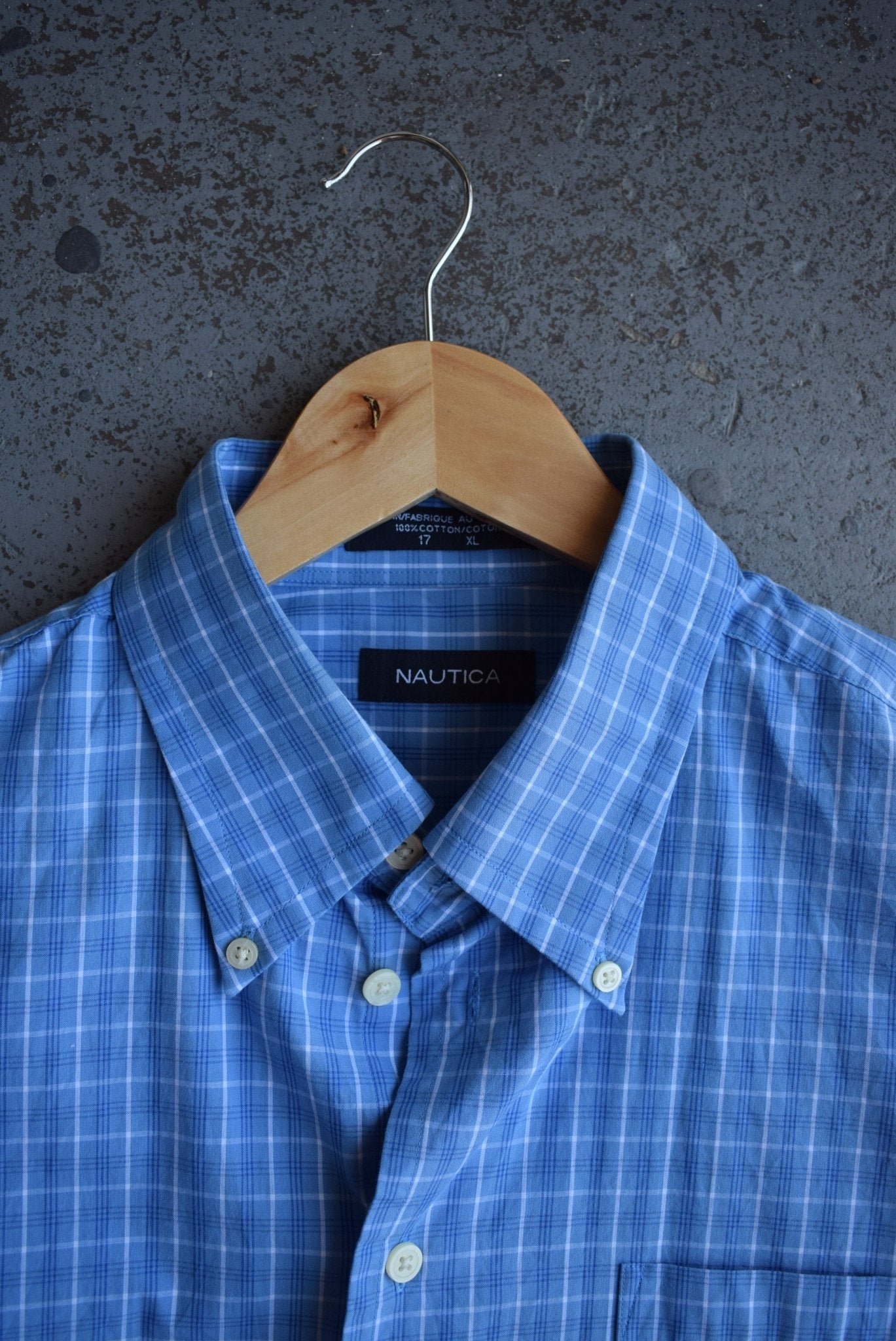 Vintage Nautica Cropped Button Up (XL/XXL) - Retrospective Store