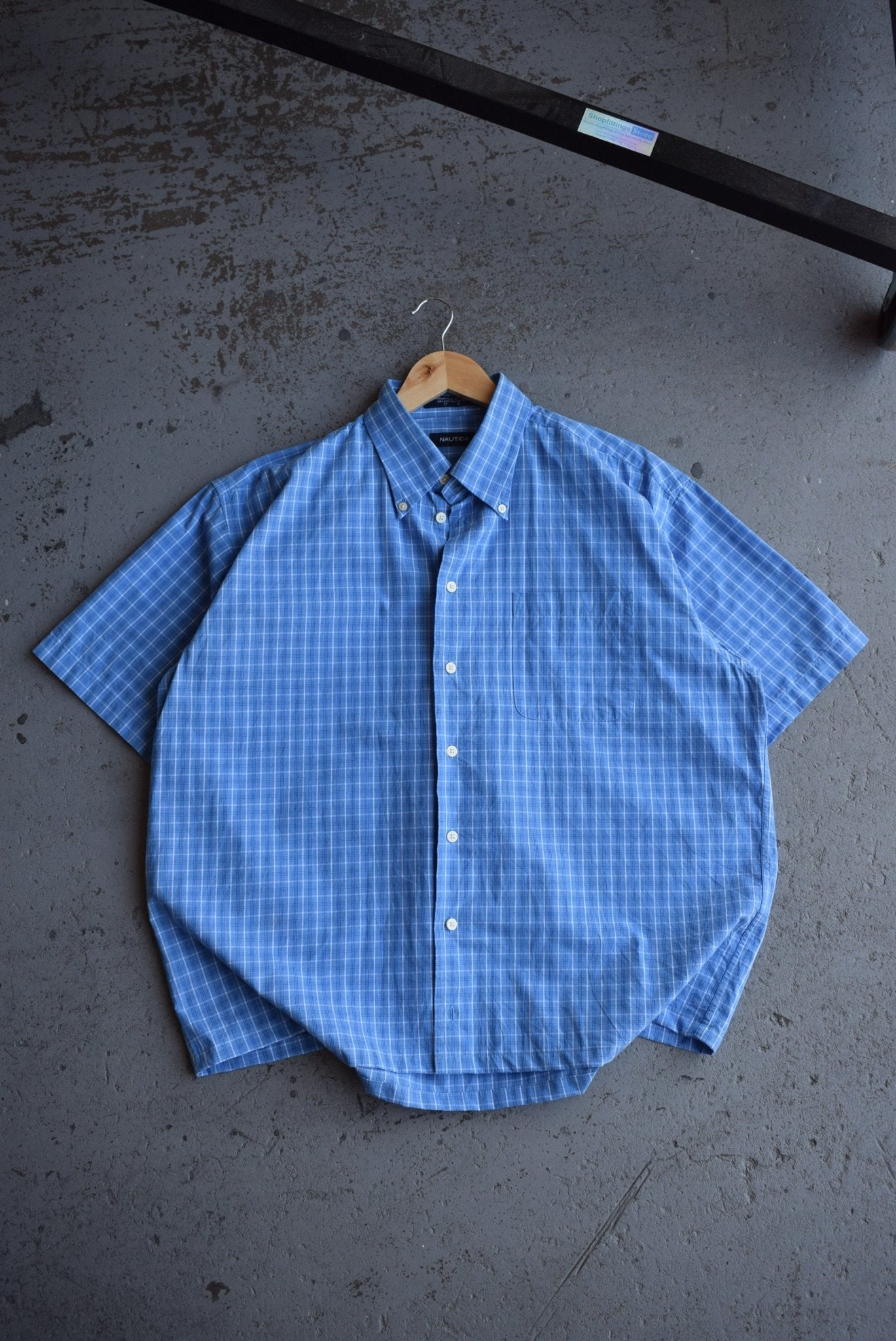 Vintage Nautica Cropped Button Up (XL/XXL) - Retrospective Store
