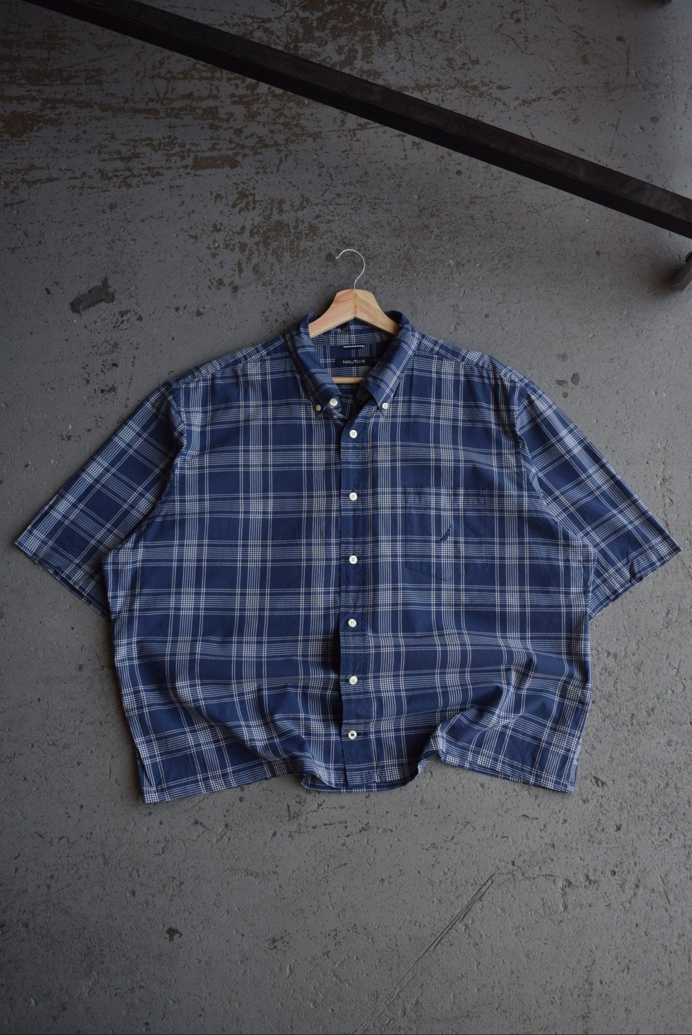 Vintage Nautica Cropped Button Up (XXL) - Retrospective Store