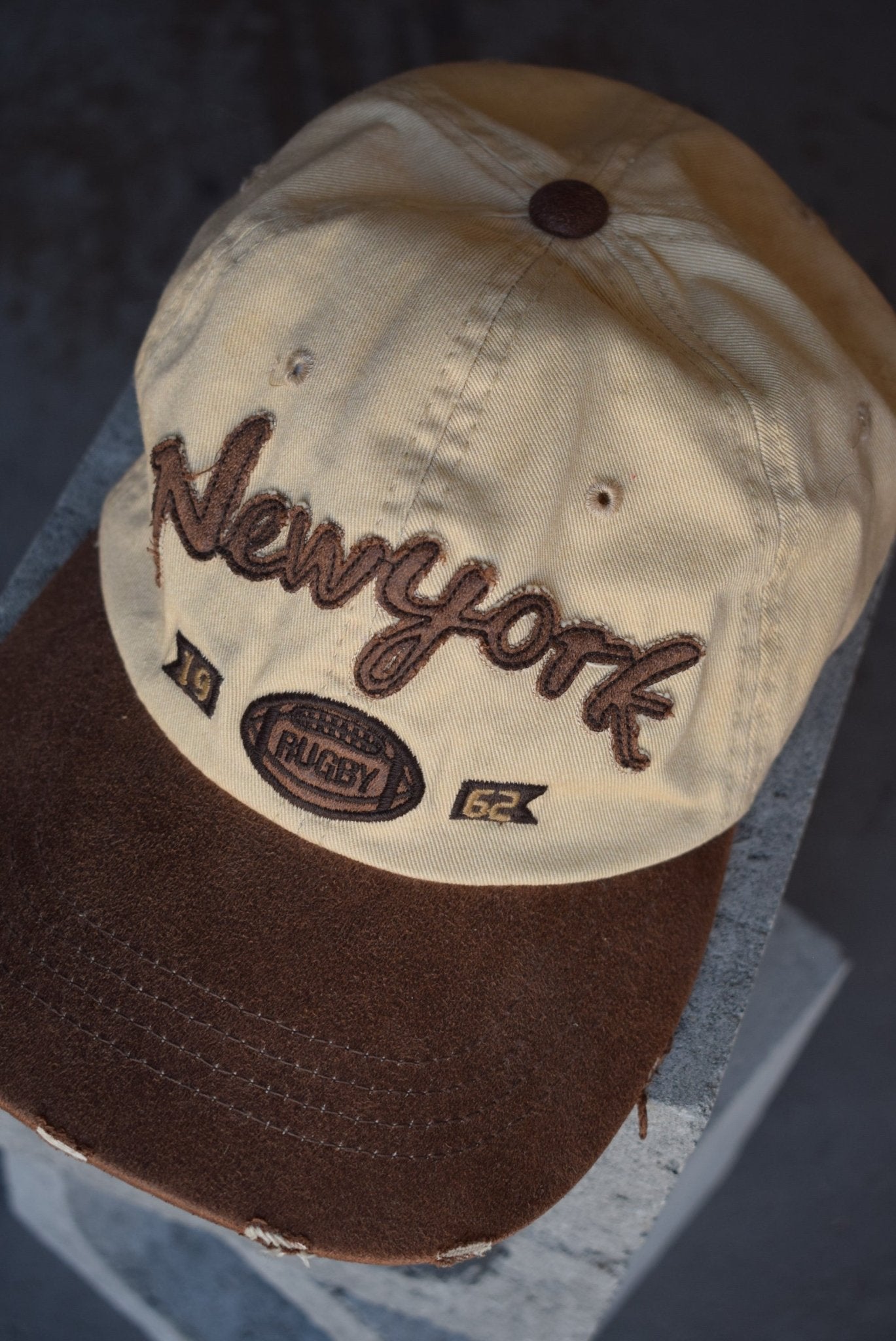 Vintage New York Rugby Embroidered Hat - Retrospective Store
