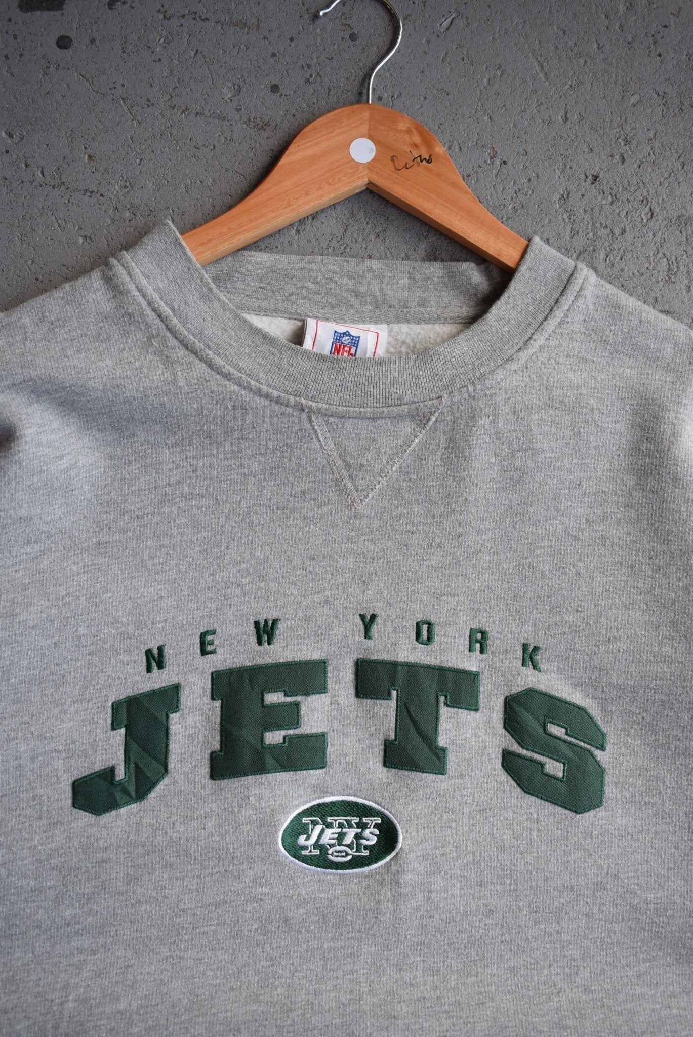 Vintage NFL New York Jets Embroidered Crewneck (XL) - Retrospective Store