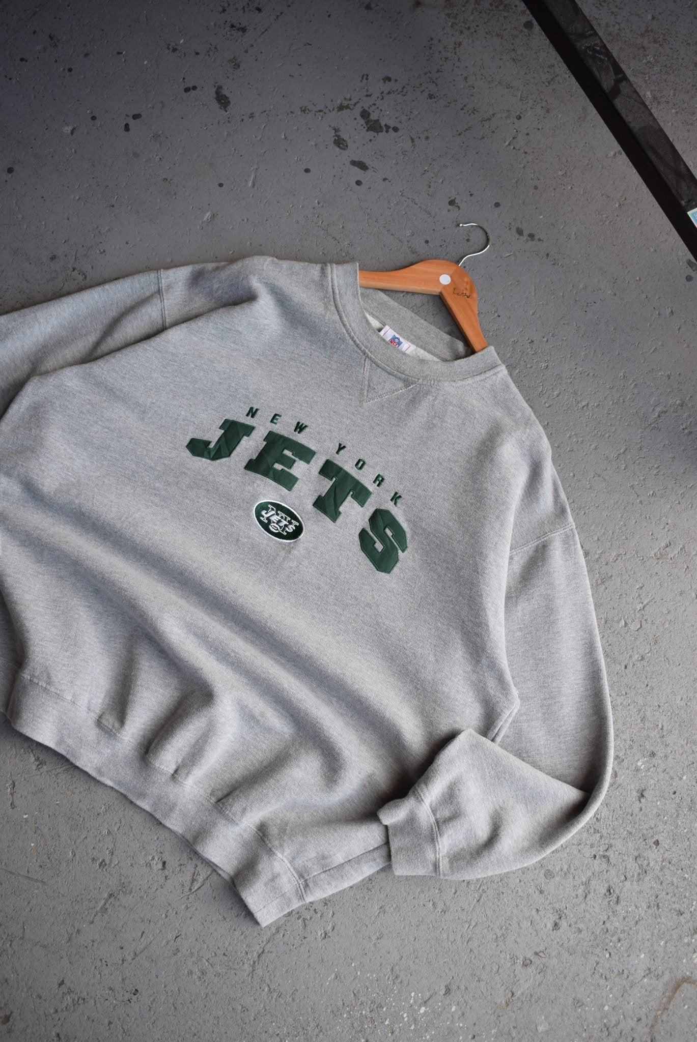 Vintage NFL New York Jets Embroidered Crewneck (XL) - Retrospective Store
