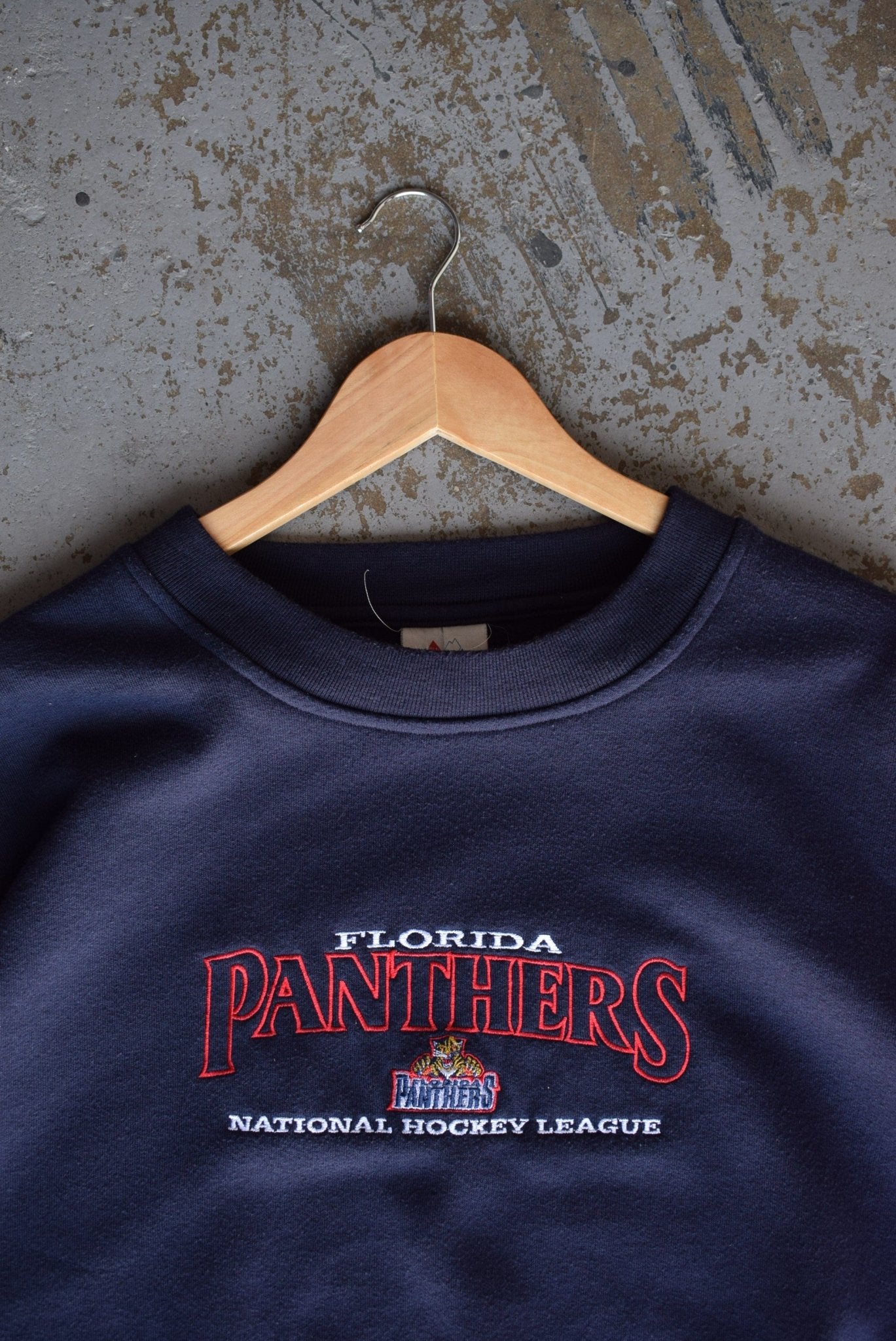 Vintage NHL Florida Panthers Embroidered Crewneck (XXL) - Retrospective Store