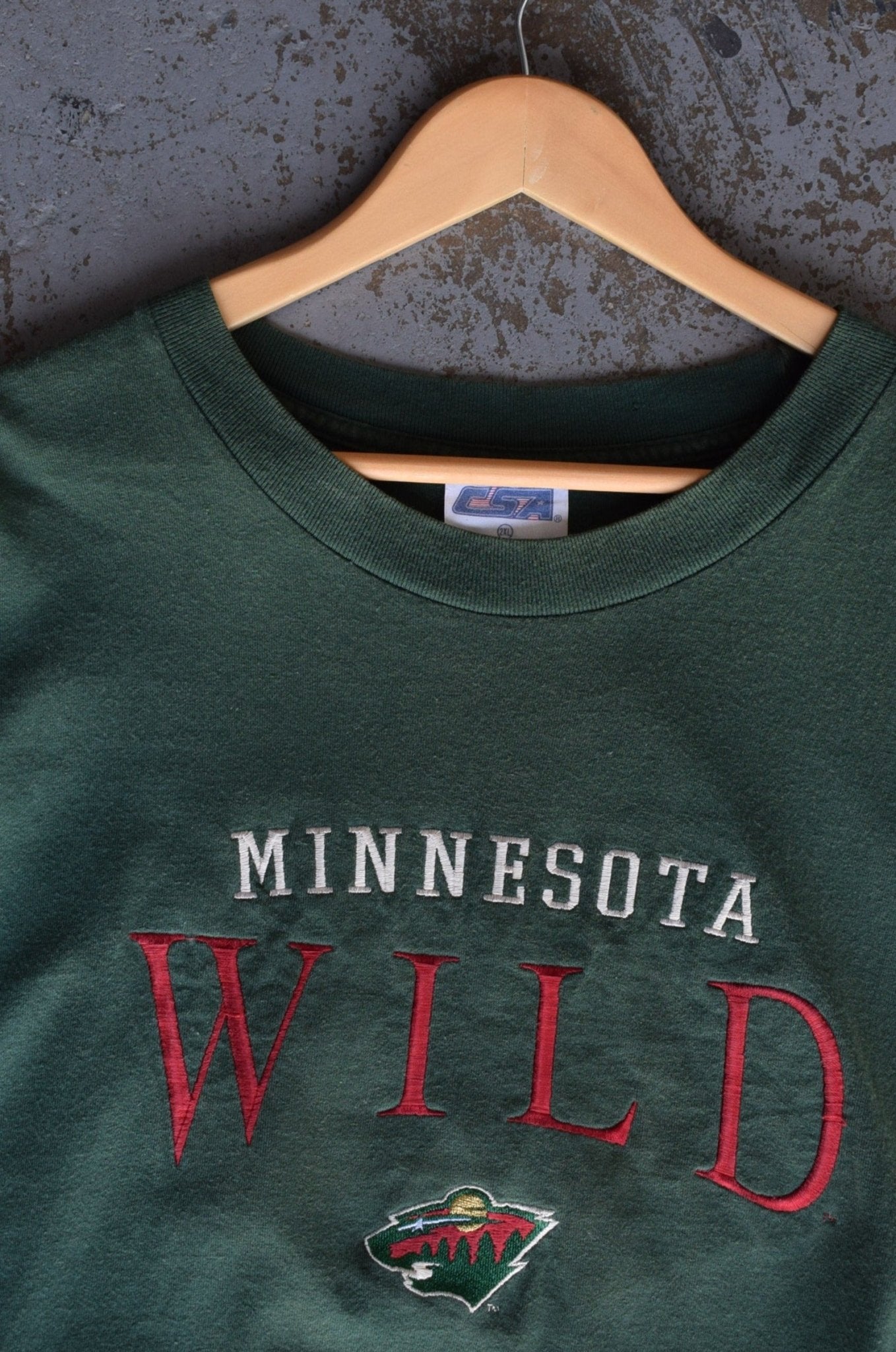 Vintage NHL Minnesota Wild Embroidered Tee (XXL) - Retrospective Store