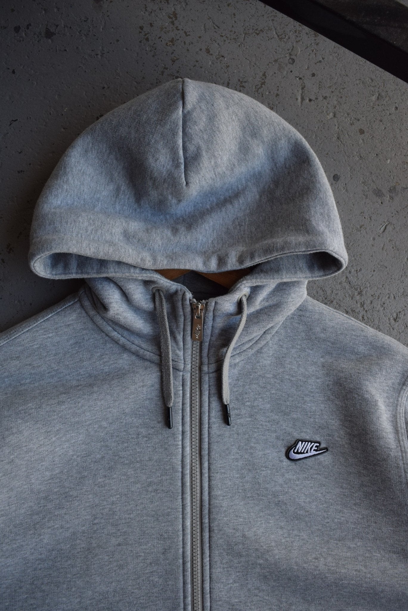 Vintage Nike Classic Logo Embroidered Full Zip Hoodie (M/L) - Retrospective Store