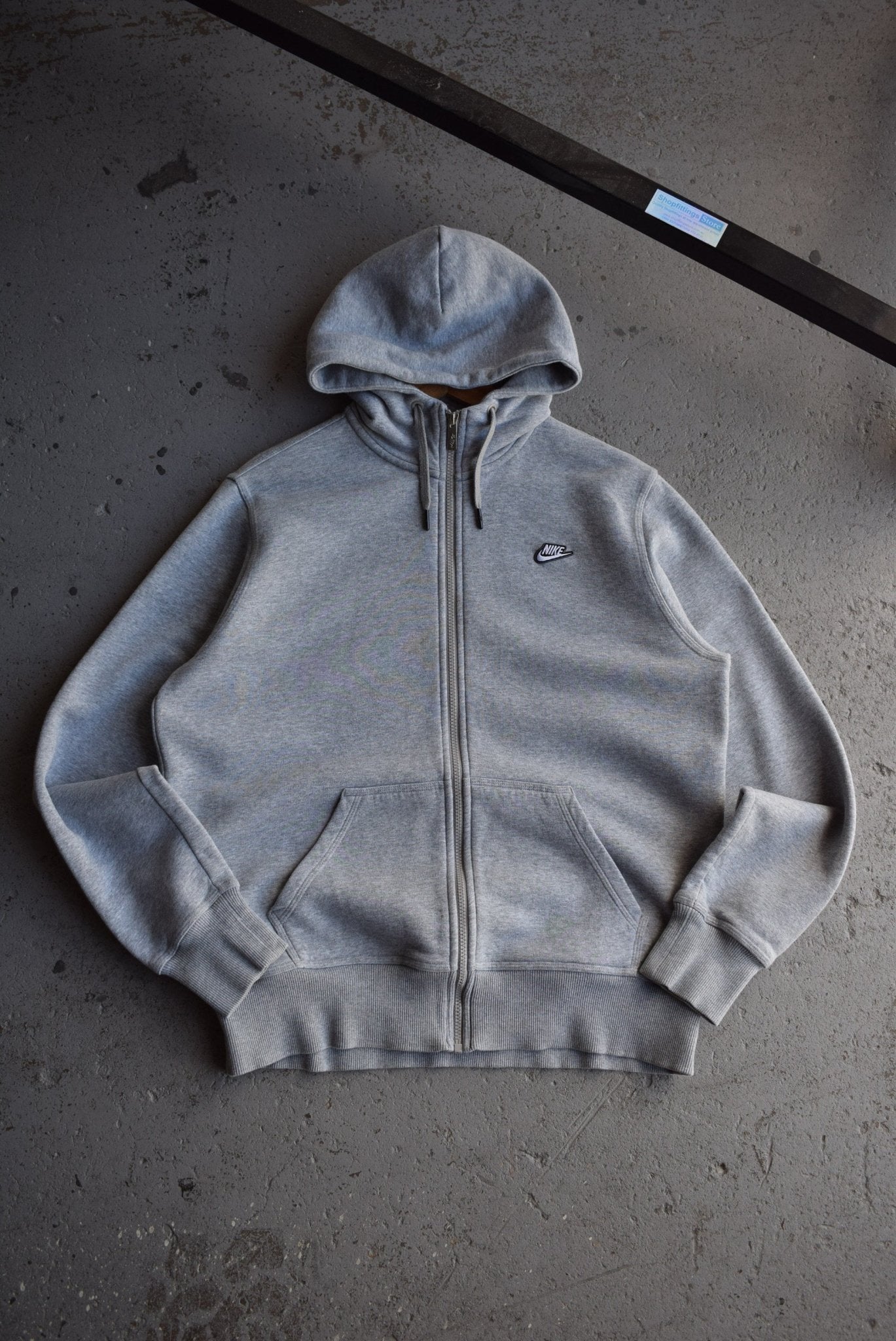 Vintage Nike Classic Logo Embroidered Full Zip Hoodie (M/L) - Retrospective Store