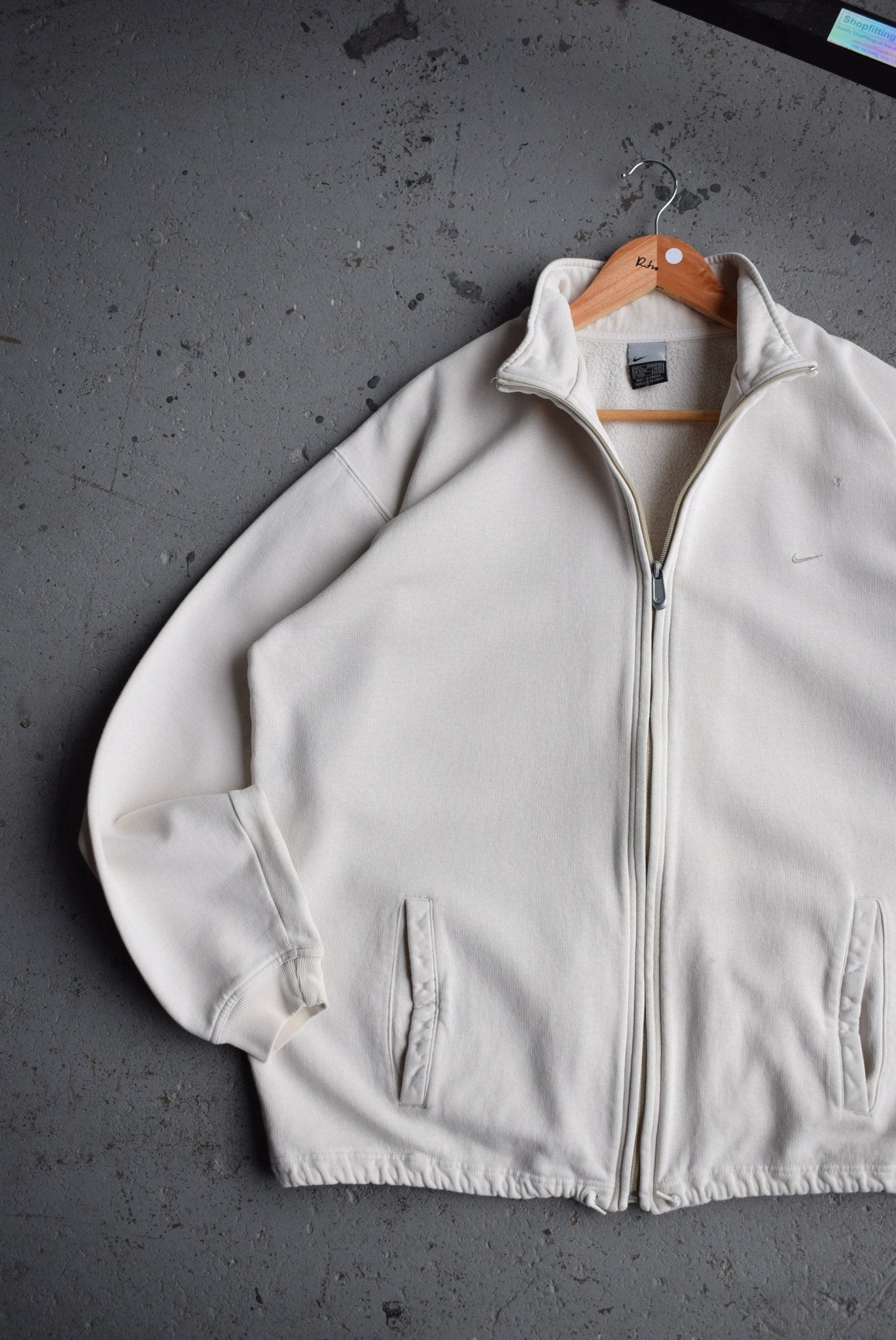 Vintage Nike Classic Logo Embroidered Full Zip Jacket (L) - Retrospective Store