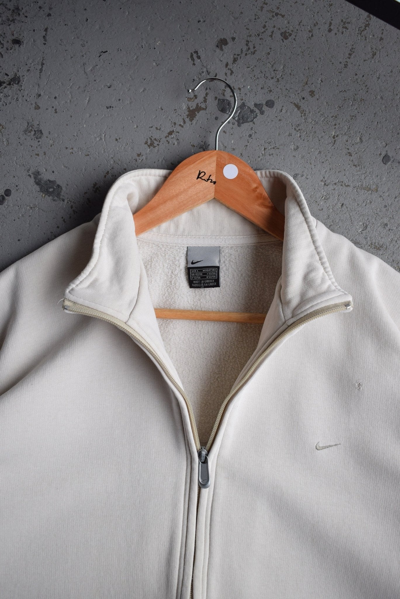 Vintage Nike Classic Logo Embroidered Full Zip Jacket (L) - Retrospective Store