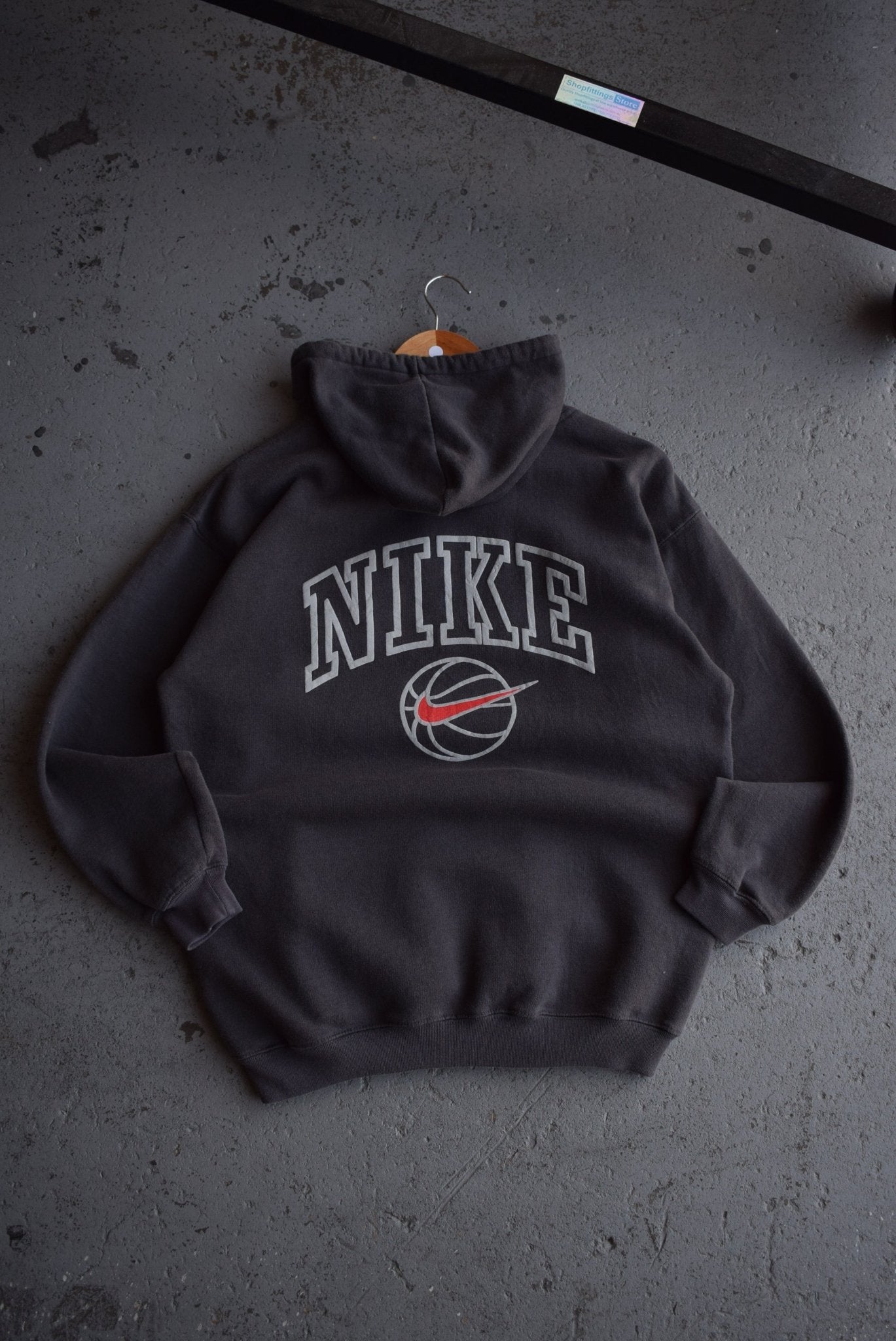 Vintage Nike Classic Logo Embroidered Hoodie (M) - Retrospective Store