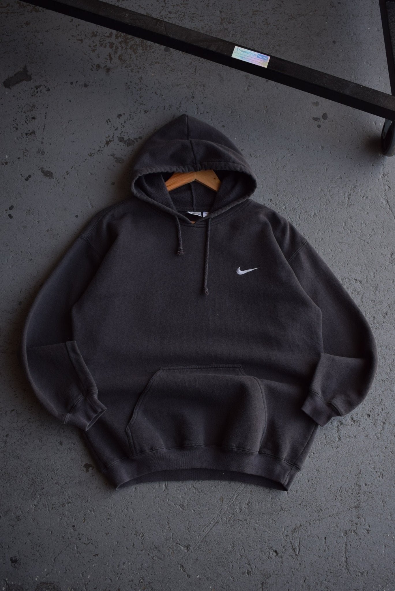 Vintage Nike Classic Logo Embroidered Hoodie (M) - Retrospective Store