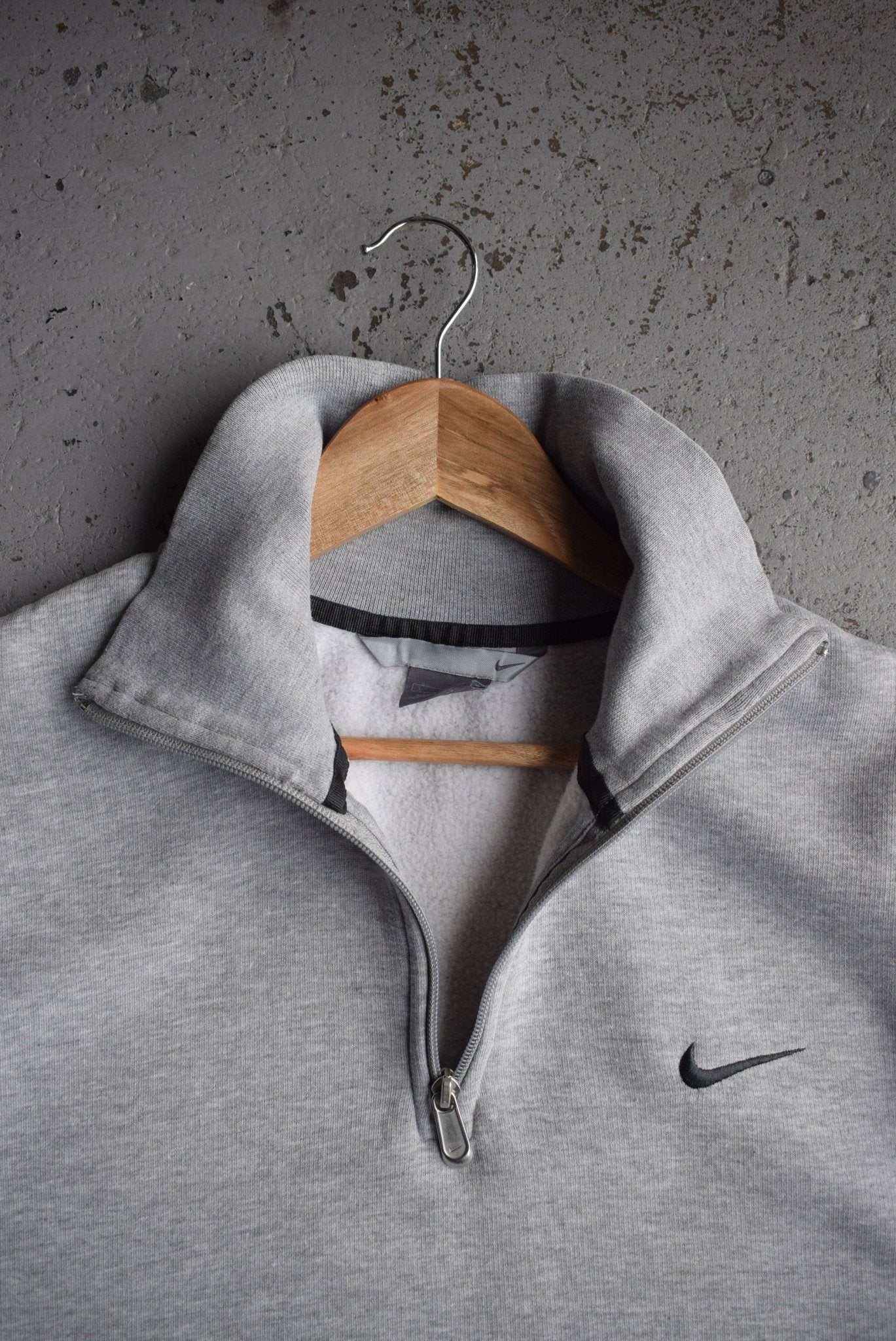 Vintage Nike Classic Logo Embroidered Quarter Zip (L) - Retrospective Store