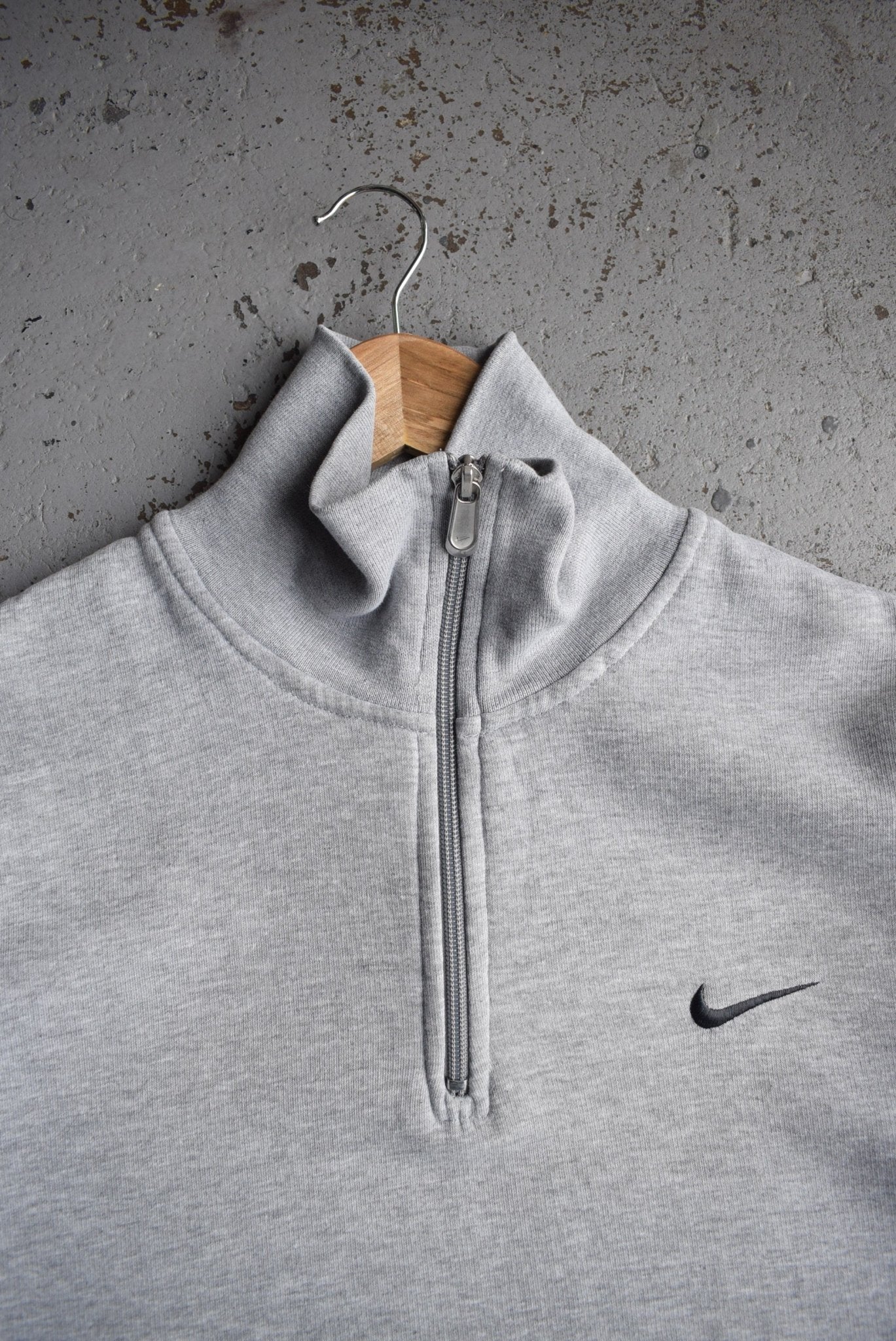 Vintage Nike Classic Logo Embroidered Quarter Zip (L) - Retrospective Store