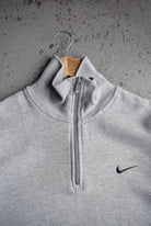 Vintage Nike Classic Logo Embroidered Quarter Zip (L) - Retrospective Store