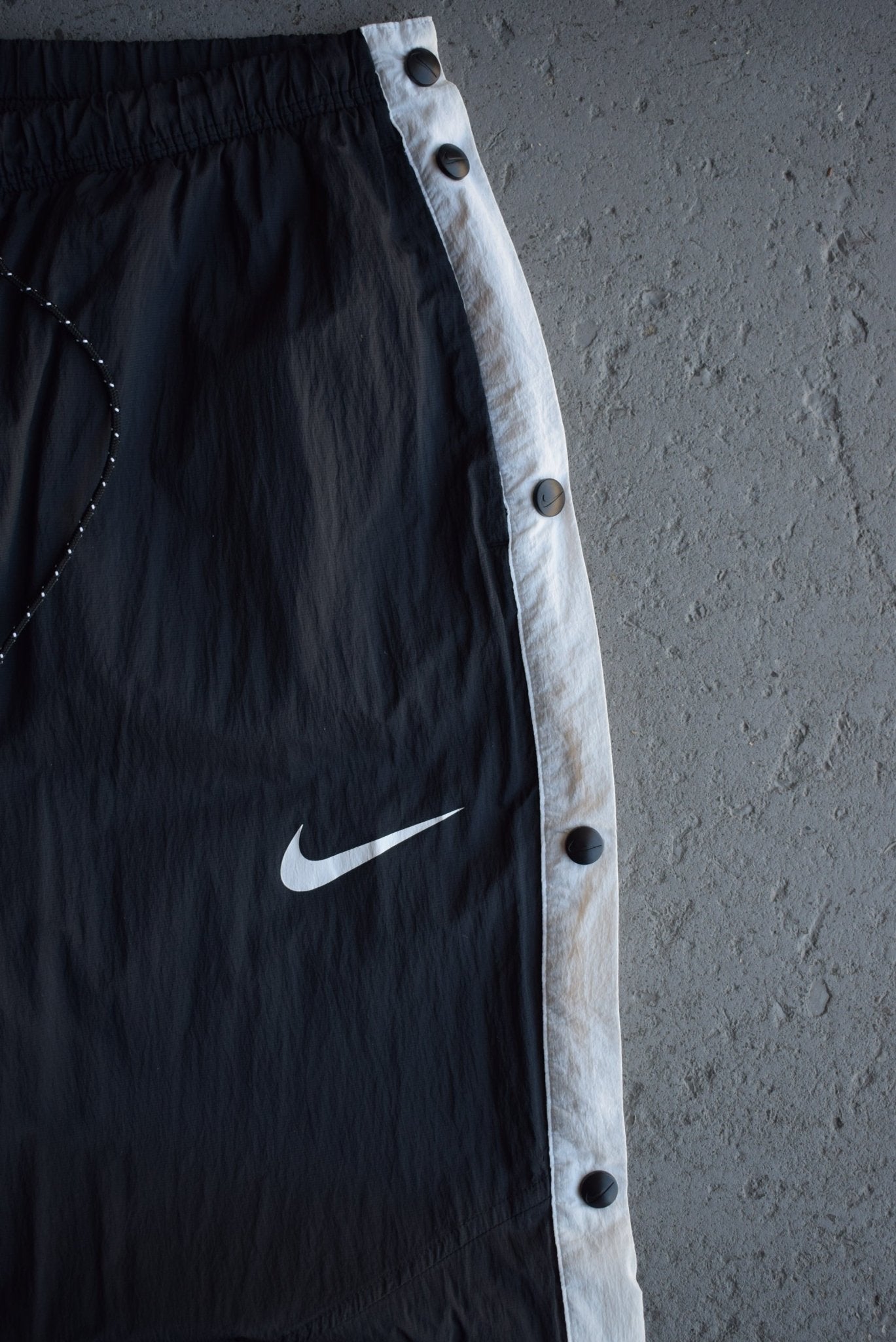 Vintage Nike Classic Logo Snap Track Pants (XL) - Retrospective Store