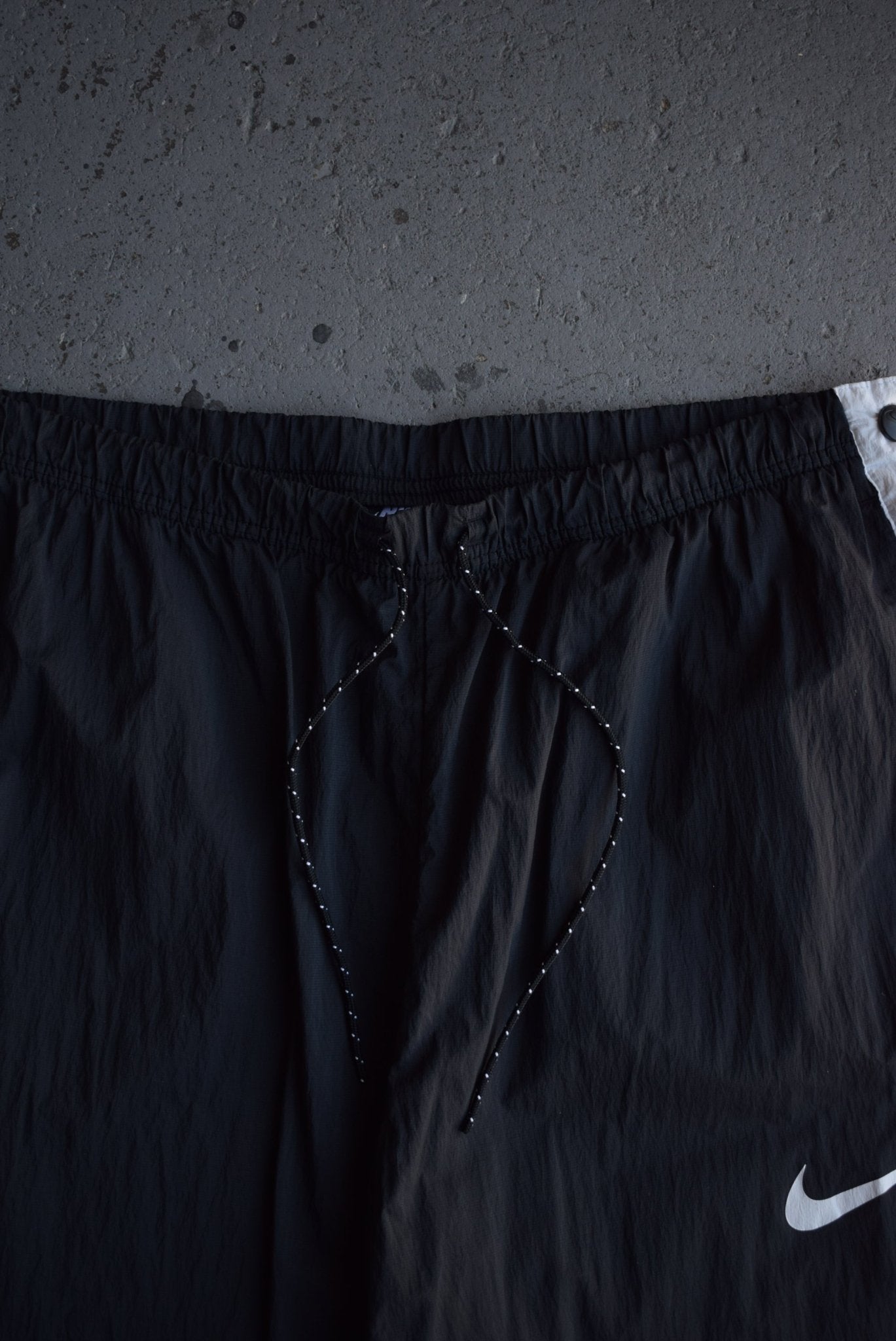 Vintage Nike Classic Logo Snap Track Pants (XL) - Retrospective Store