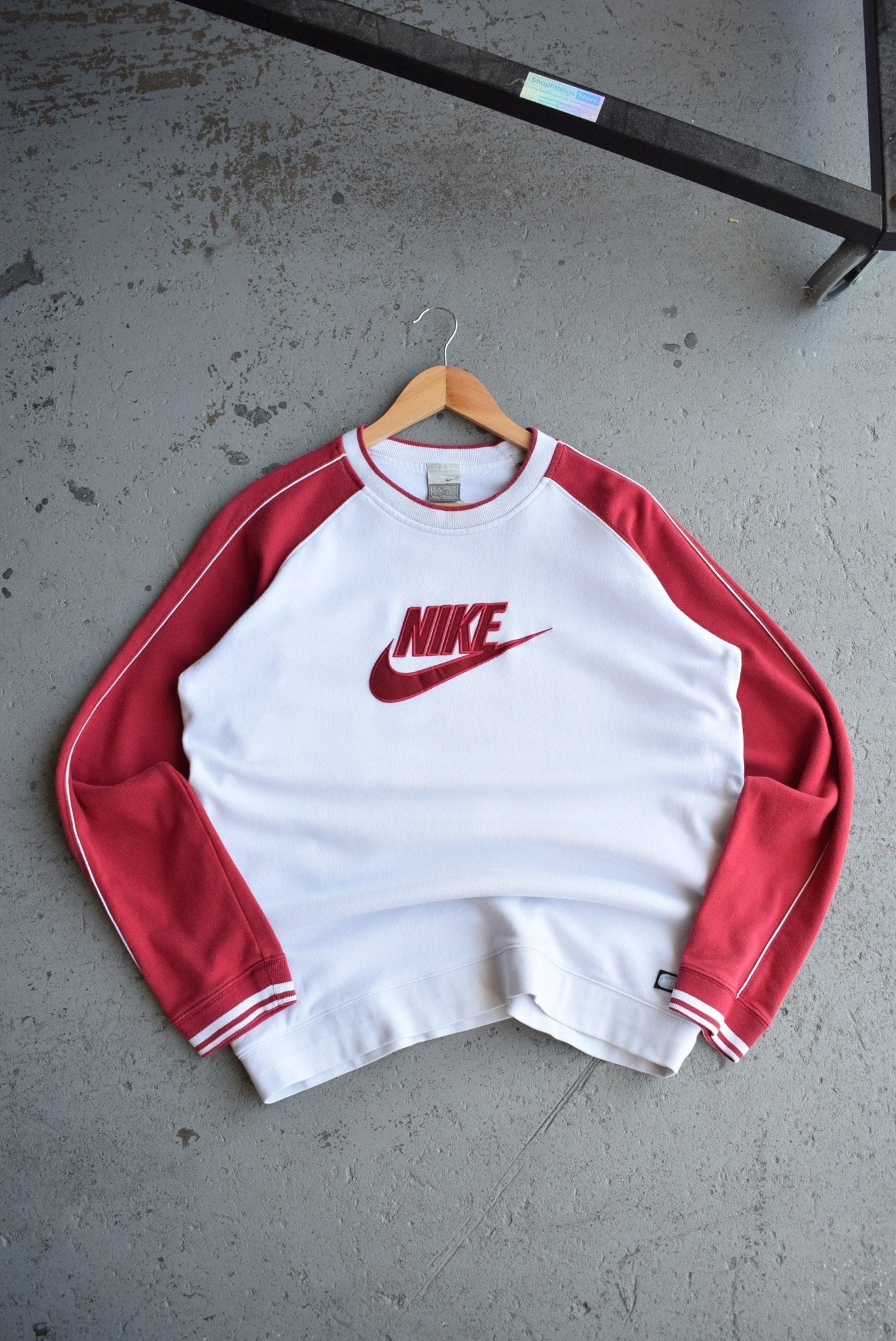 Vintage Nike Embroidered Spellout Crewneck (M) - Retrospective Store