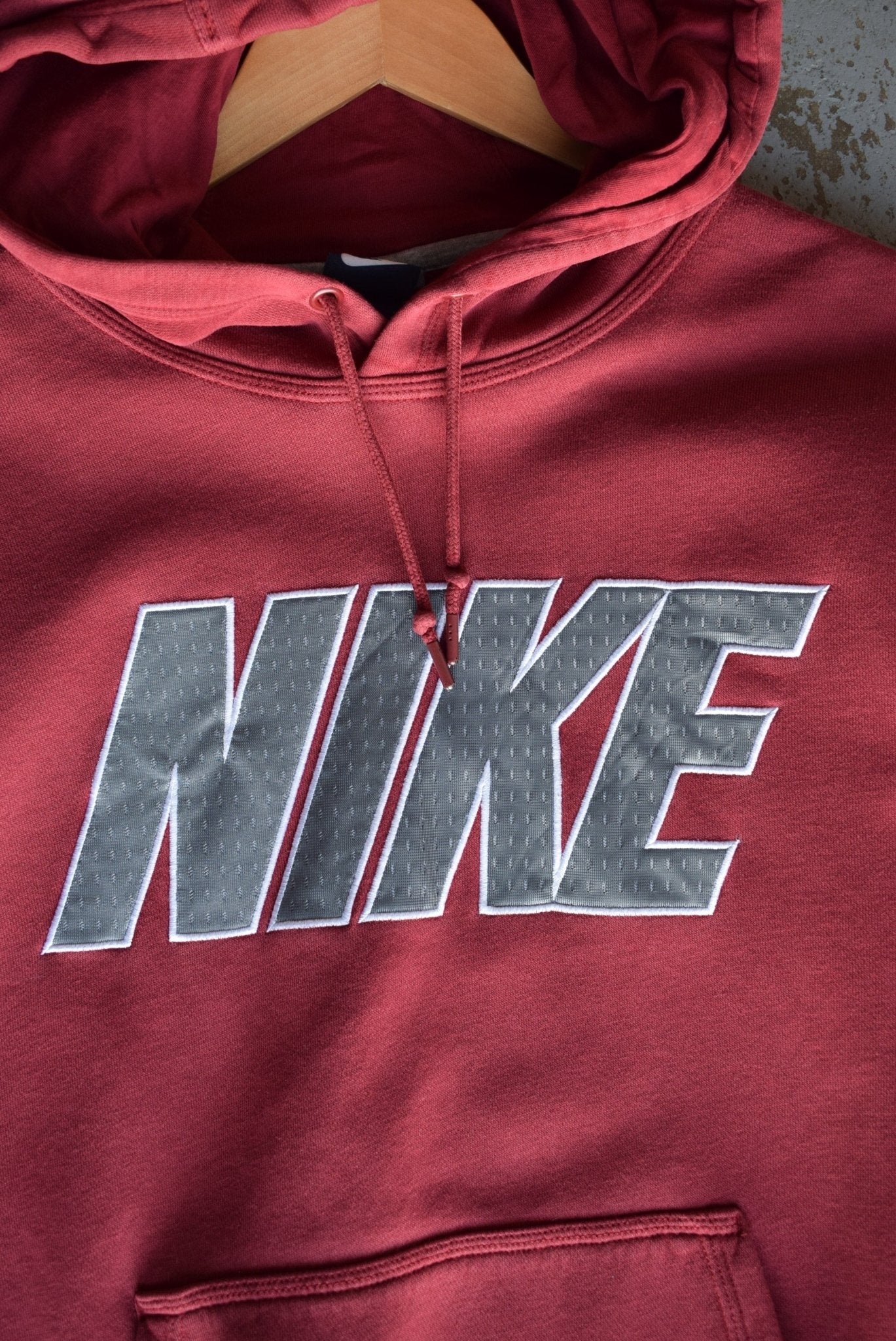 Vintage Nike Embroidered Spellout Hoodie (M) - Retrospective Store