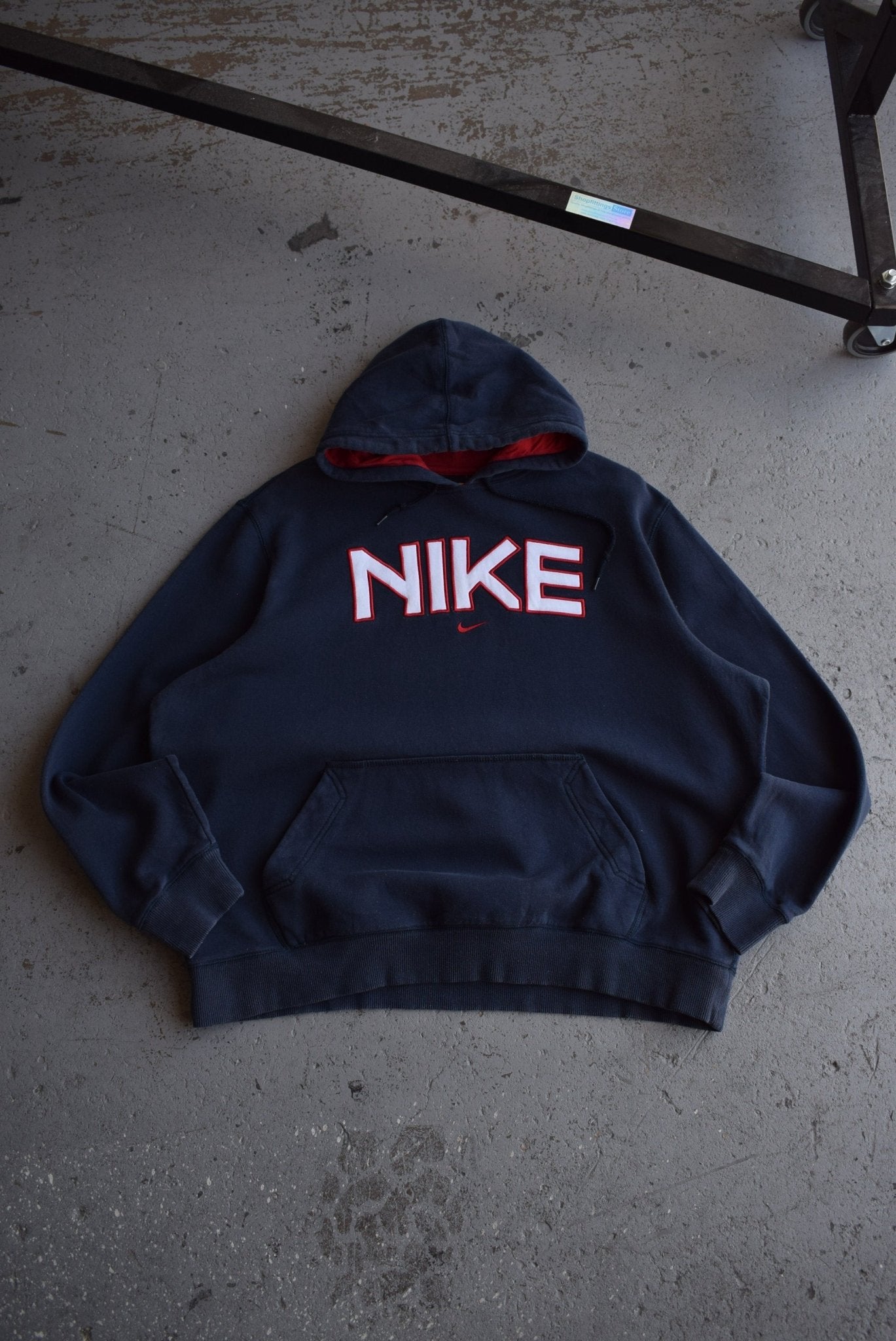 Vintage Nike Embroidered Spellout Hoodie (XXL) - Retrospective Store