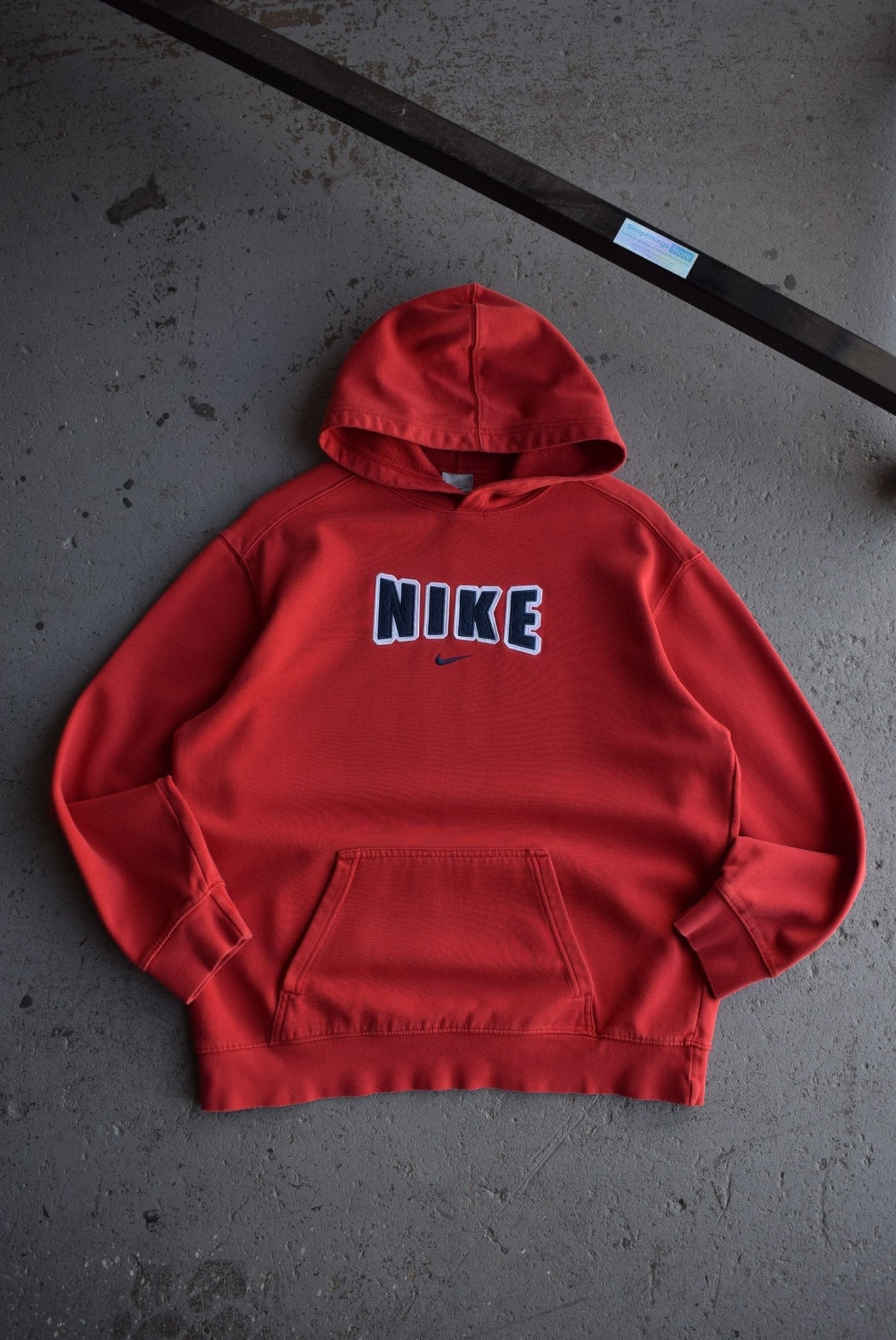 Vintage Nike Spellout Embroidered Hoodie (M) - Retrospective Store