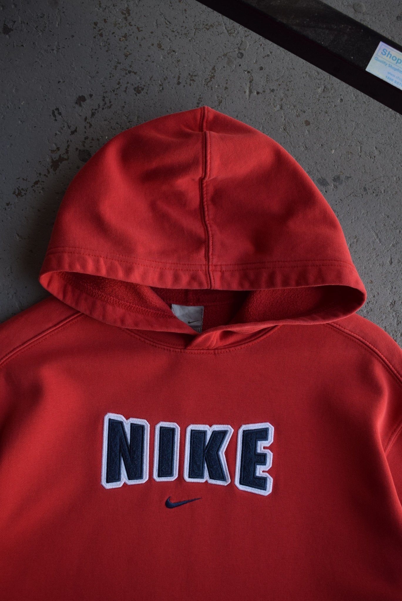 Vintage Nike Spellout Embroidered Hoodie (M) - Retrospective Store